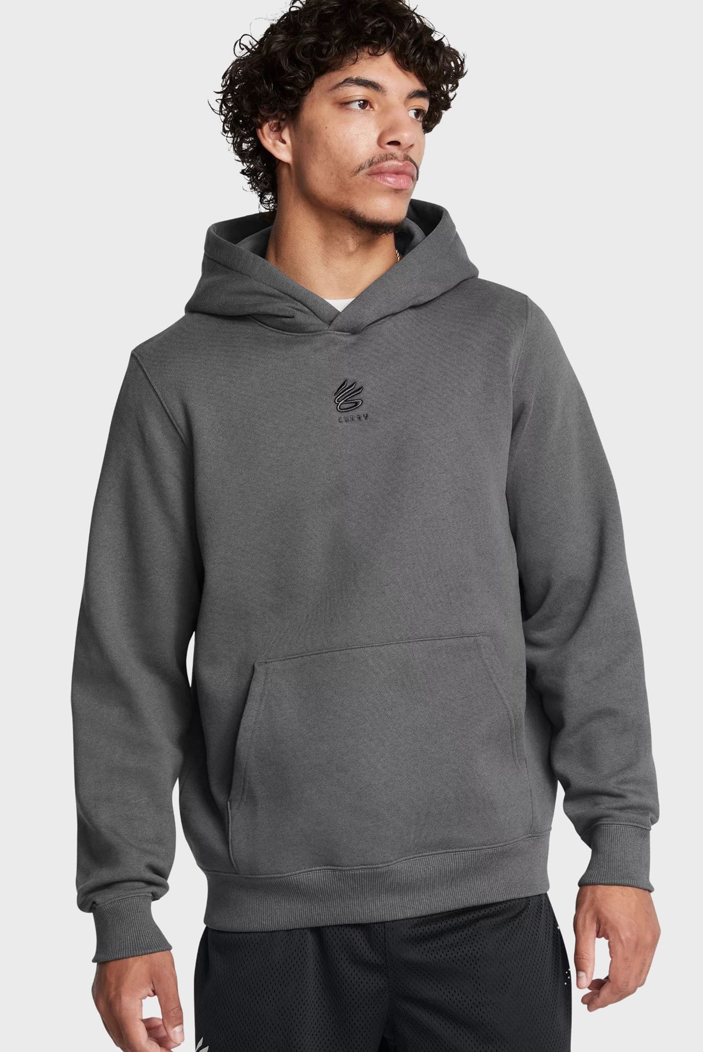 Мужское серое худи Curry Splash Hoodie Серый M Under Armour 1387096-025 Мужское серое худи Curry Splash Hoodie Серый M Under Armour 1387096-025