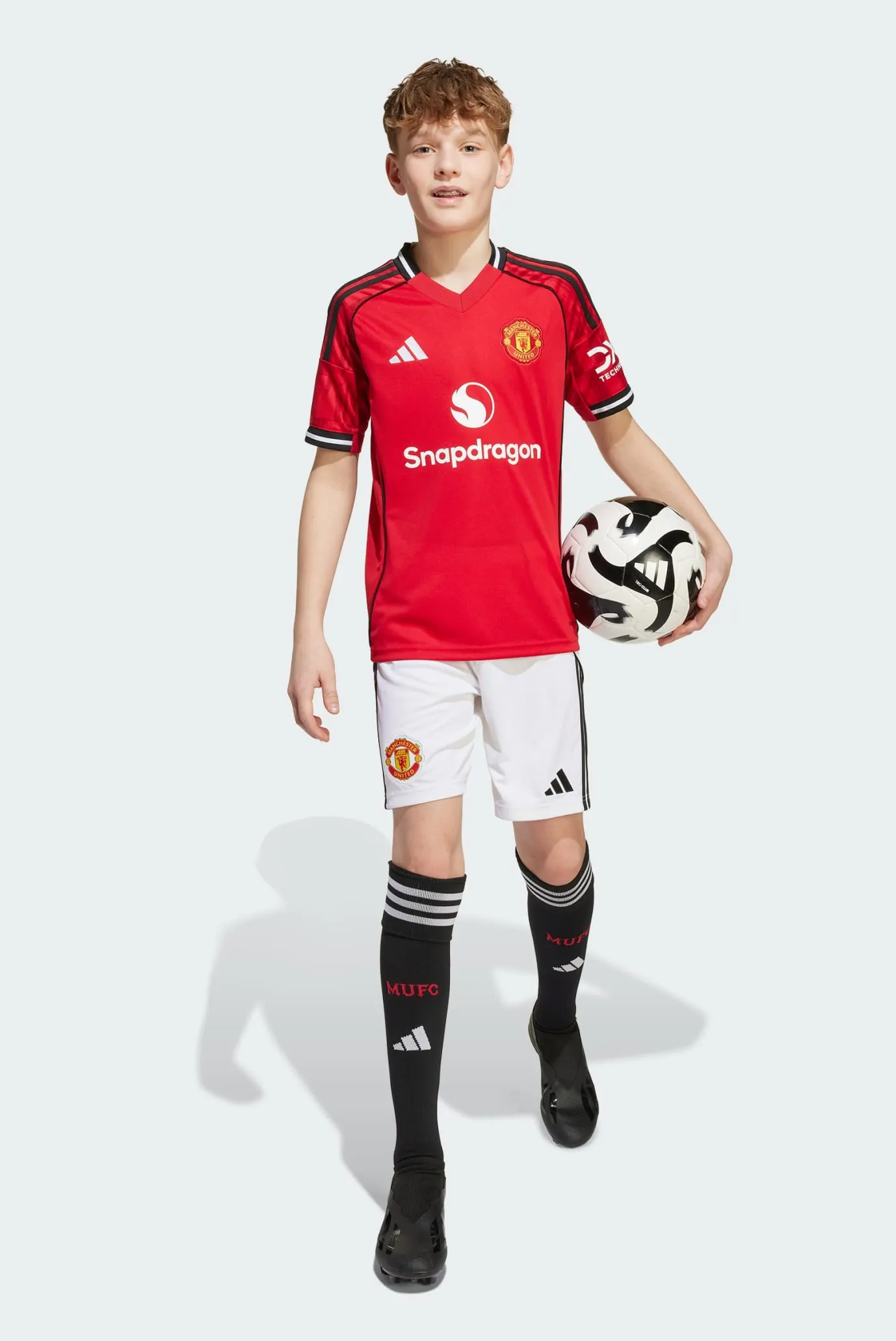 Дитячі білі шорти Manchester United 25/26 Home Kids 2