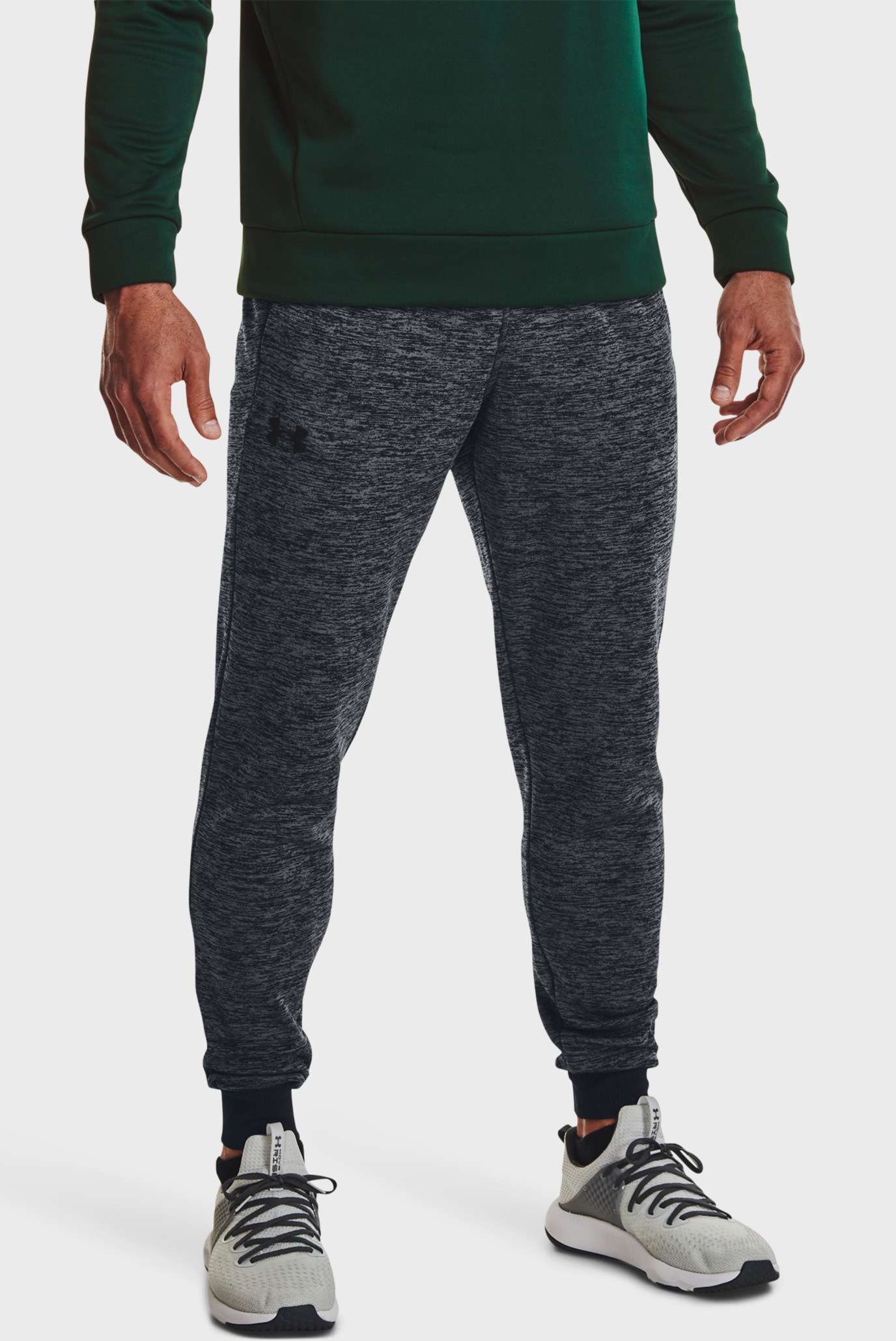 Мужские серые спортивные брюки UA Armour Fleece Joggers 1