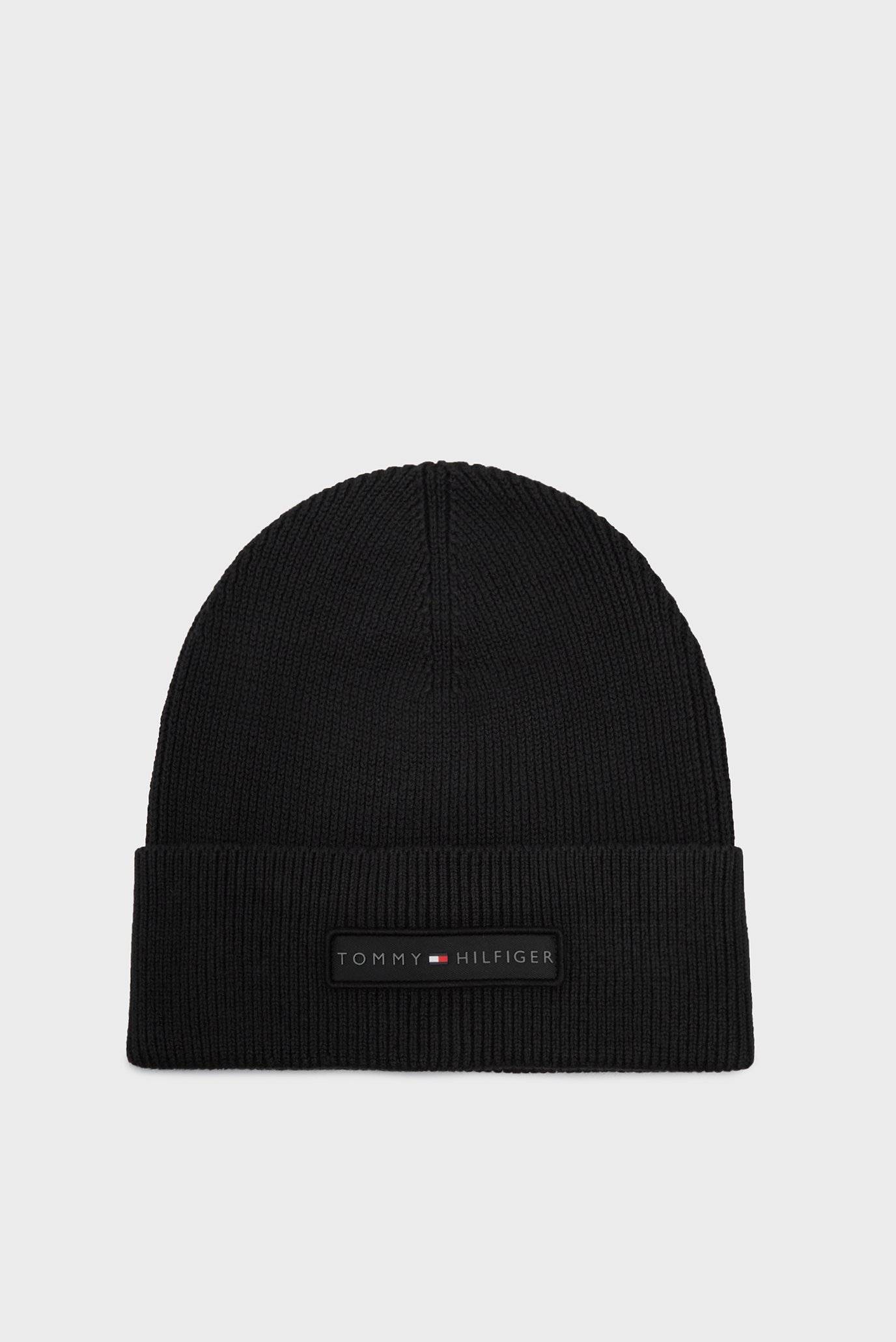 Мужская черная шапка TH SKYLINE BEANIE 1