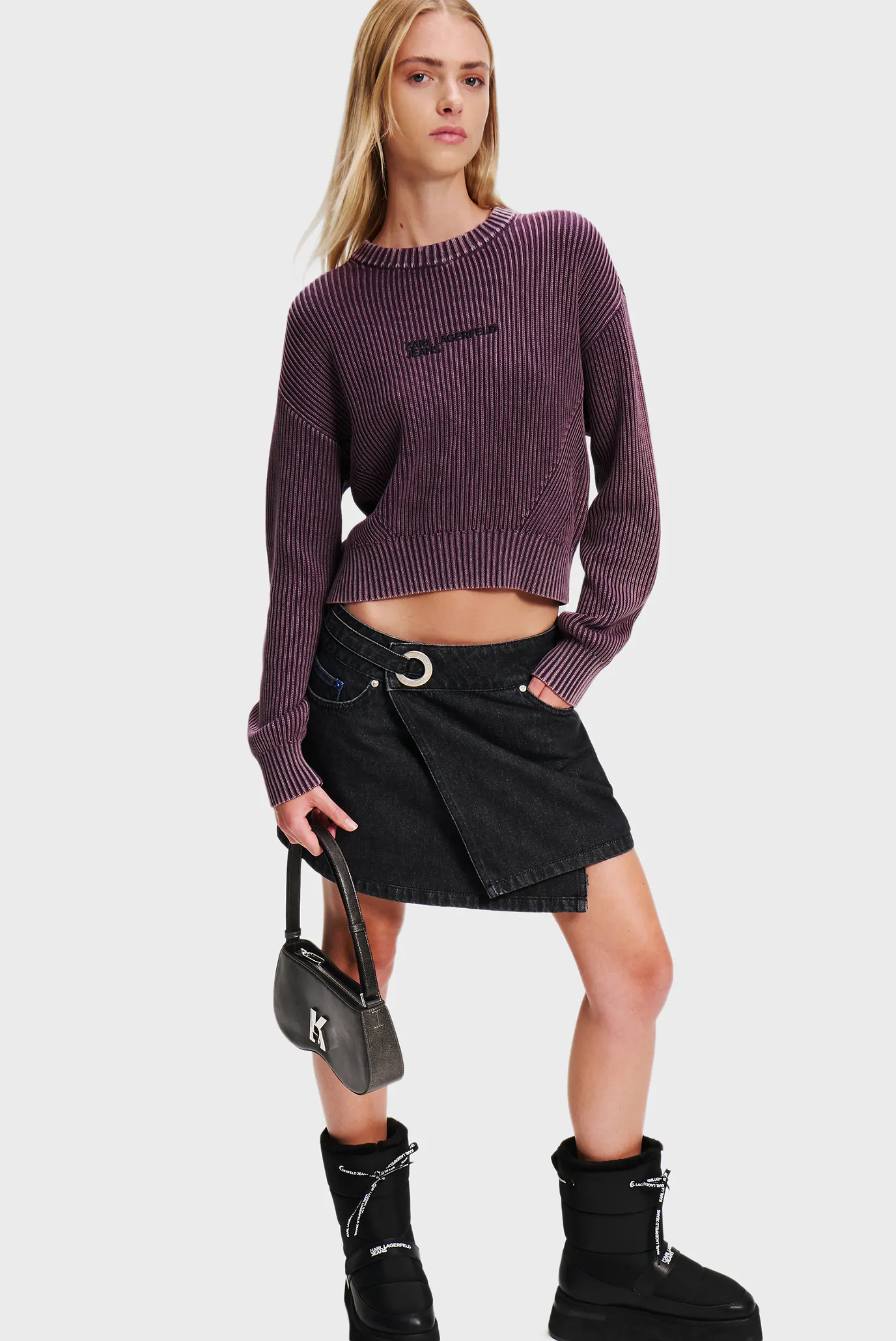 Жіноча чорна сумка sunglass shoulderbag 2