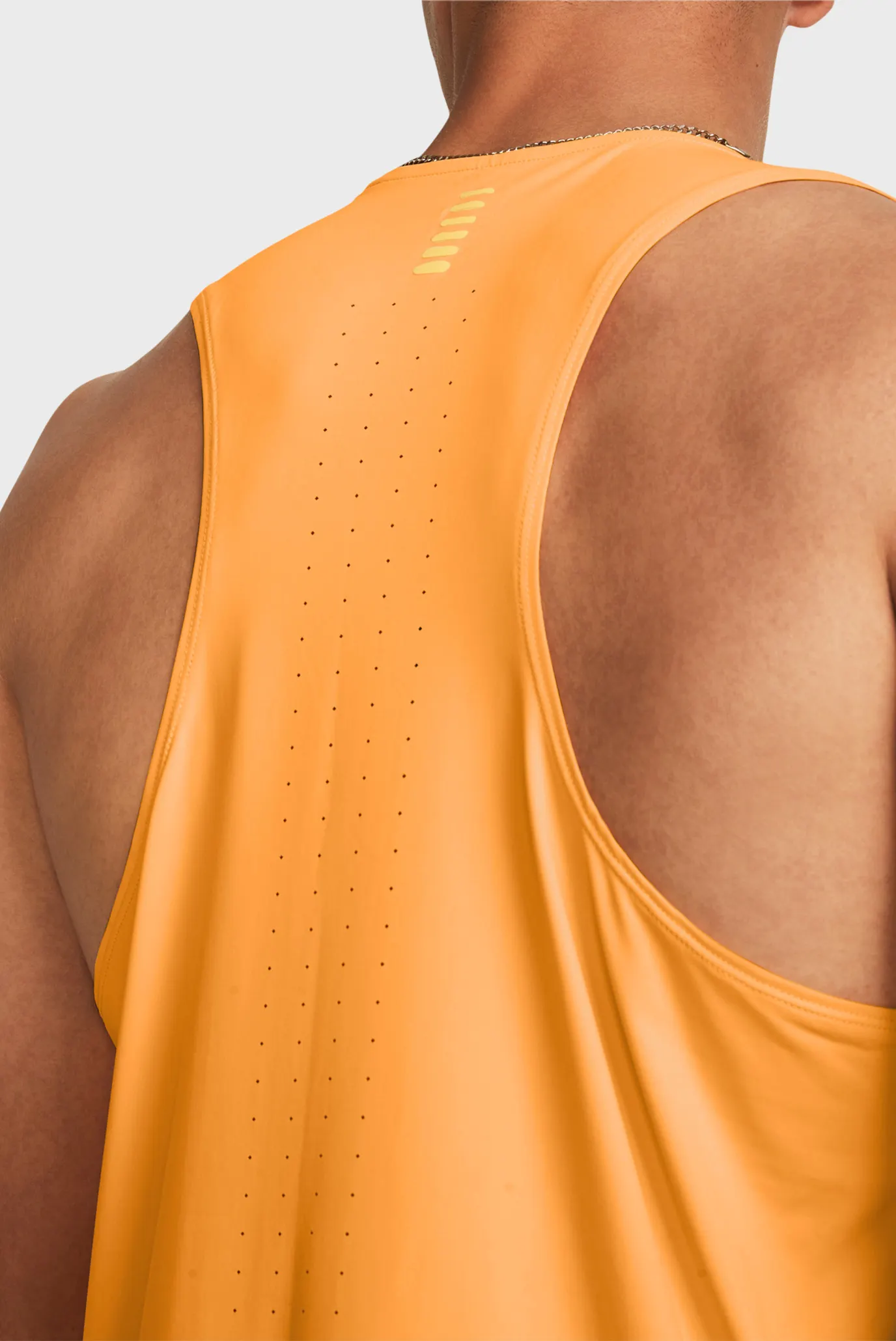 Мужская оранжевая майка UA LAUNCH ELITE SINGLET 2