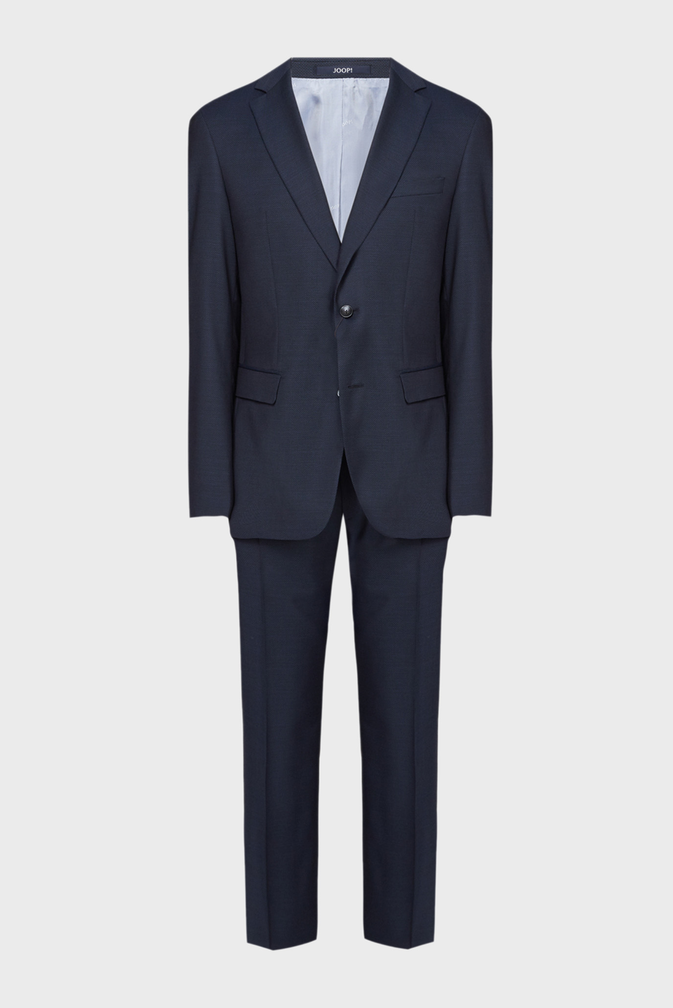 Мужской темно-синий шерстяной костюм (пиджак, брюки) 1
