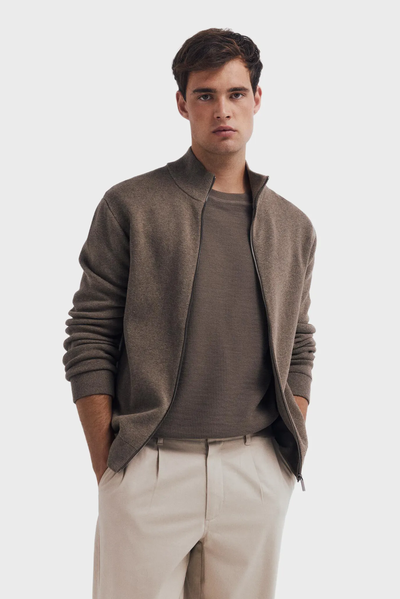 Чоловічий коричневий кардиган Milano 5