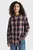 Жіноча темно-синя картата сорочка FLANNEL