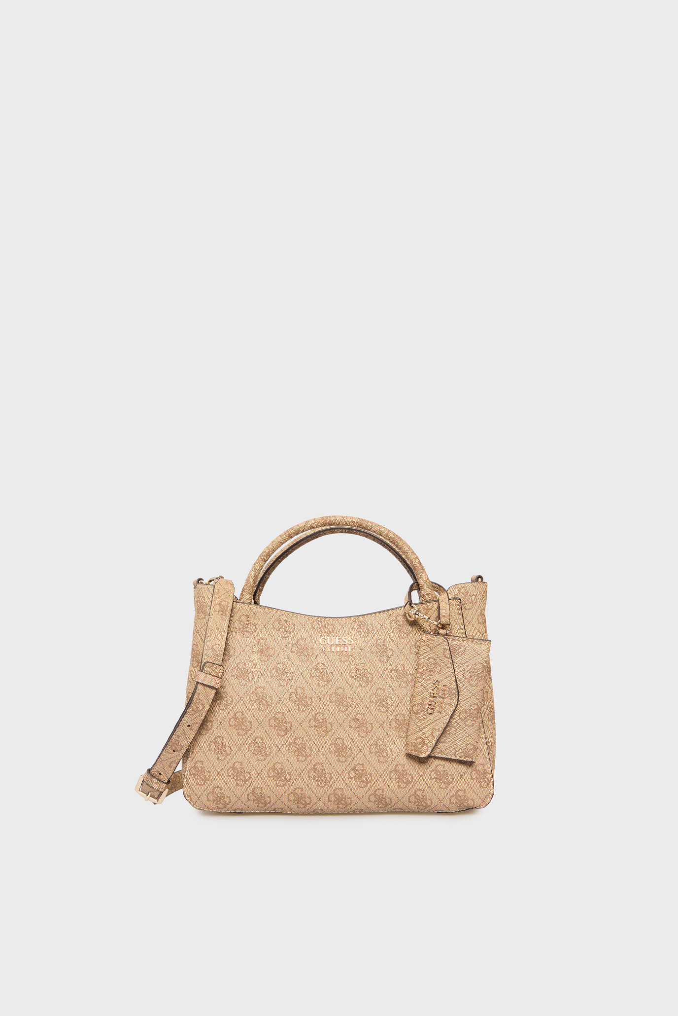 Женская бежевая сумка с узором BRENTON Бежевый ONESIZE Guess HWLG9648050 Женская бежевая сумка с узором BRENTON Бежевый ONESIZE Guess HWLG9648050