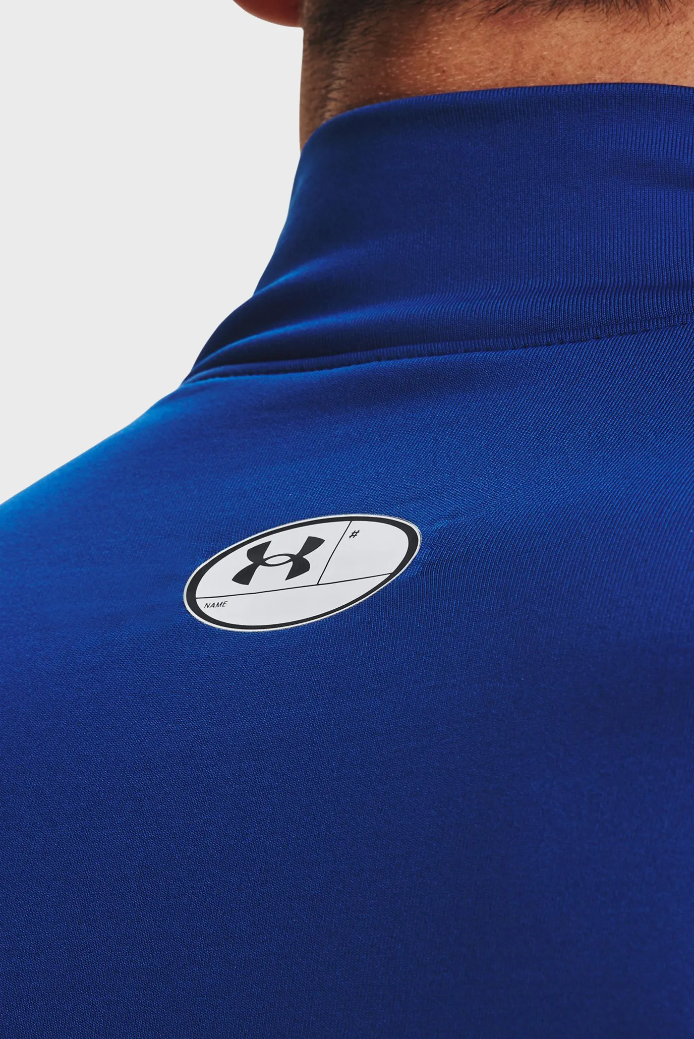 Мужской синий термореглан UA CG Armour Comp Mock 4