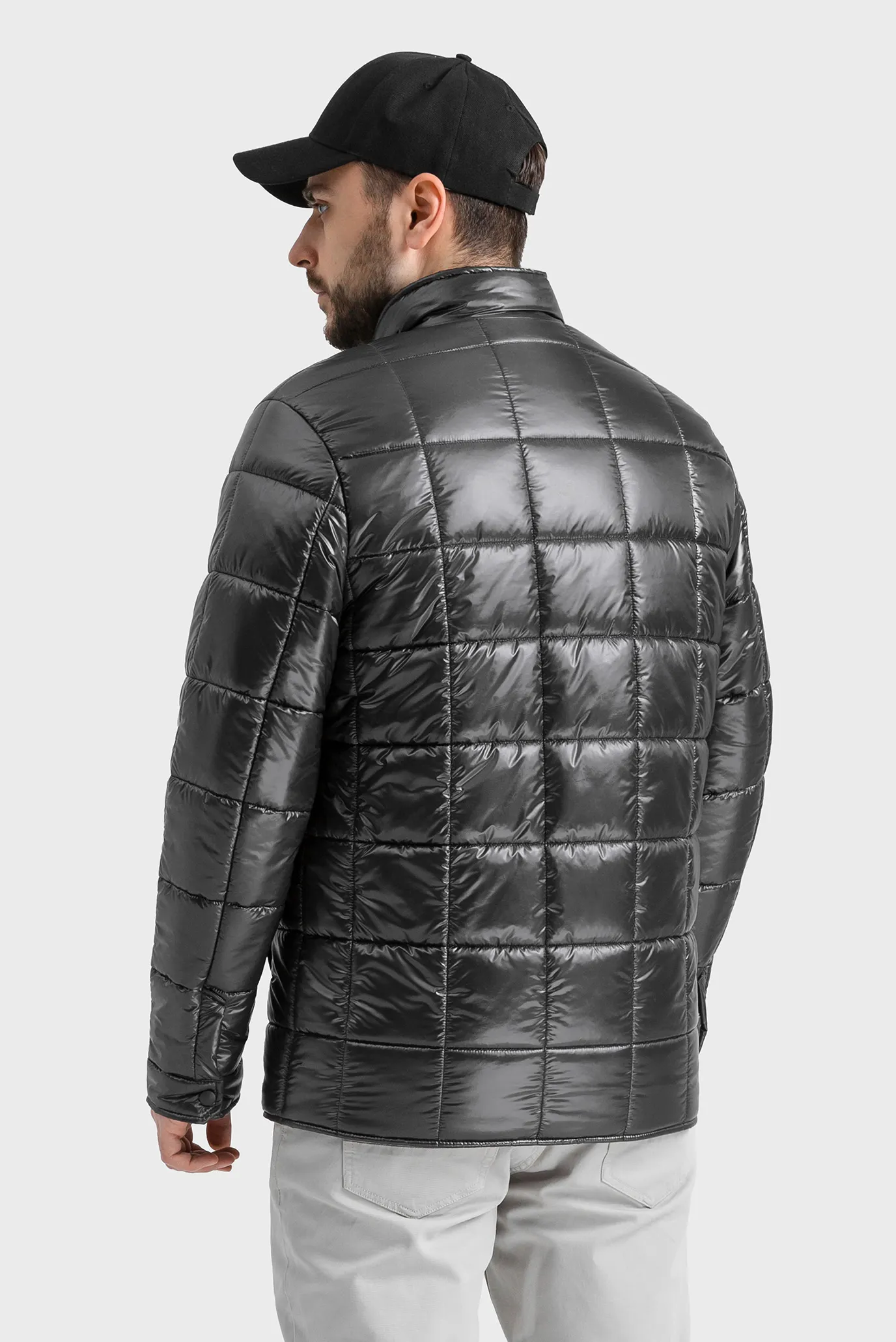 Мужская темно-серая куртка 5