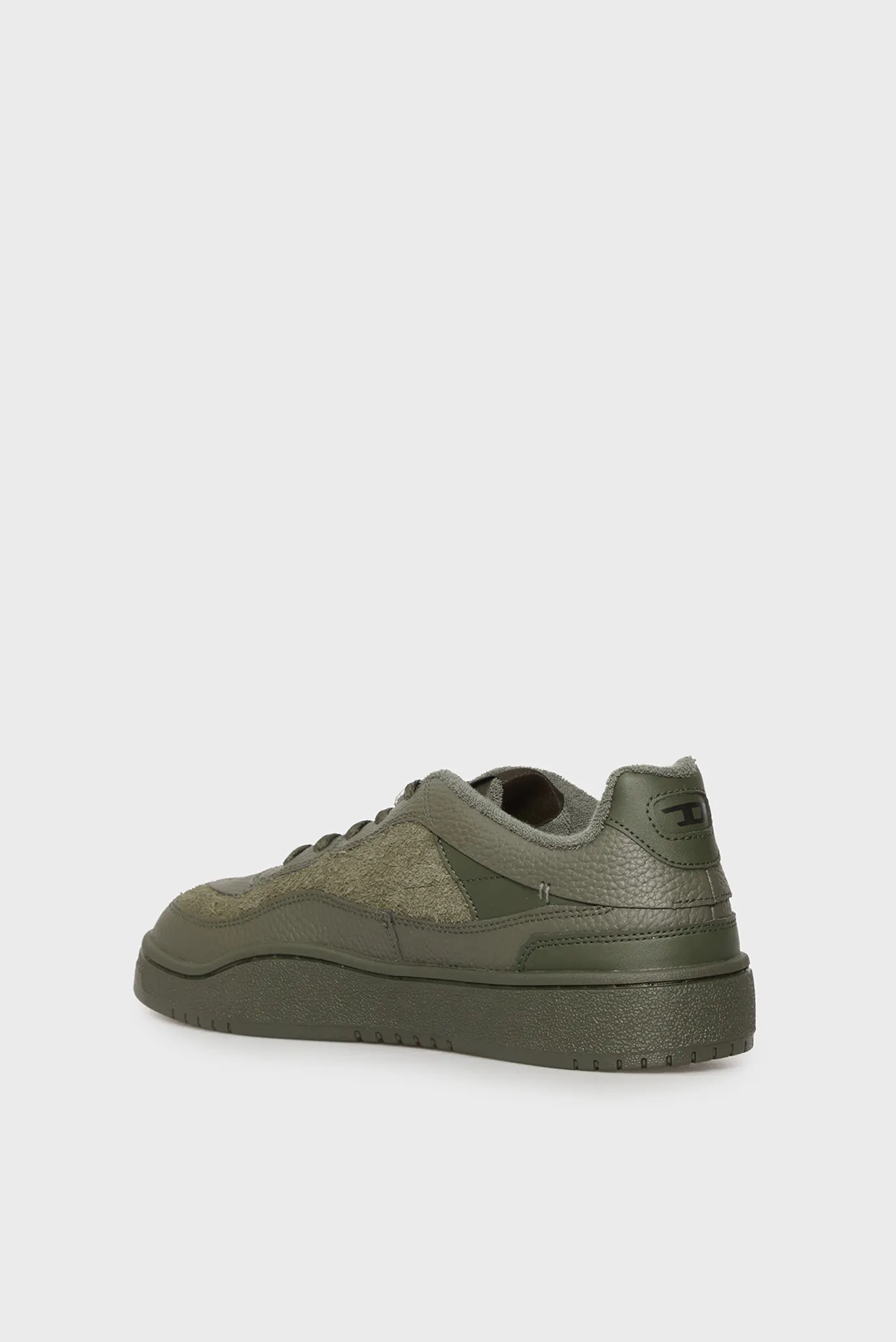 Чоловічі зелені шкіряні снікерси OVAL SKATE 5