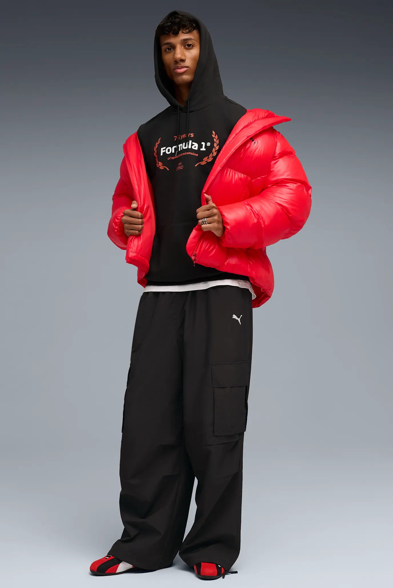 Мужское черное худи F1® Essentials Logo Graphic Hoodie Men 2