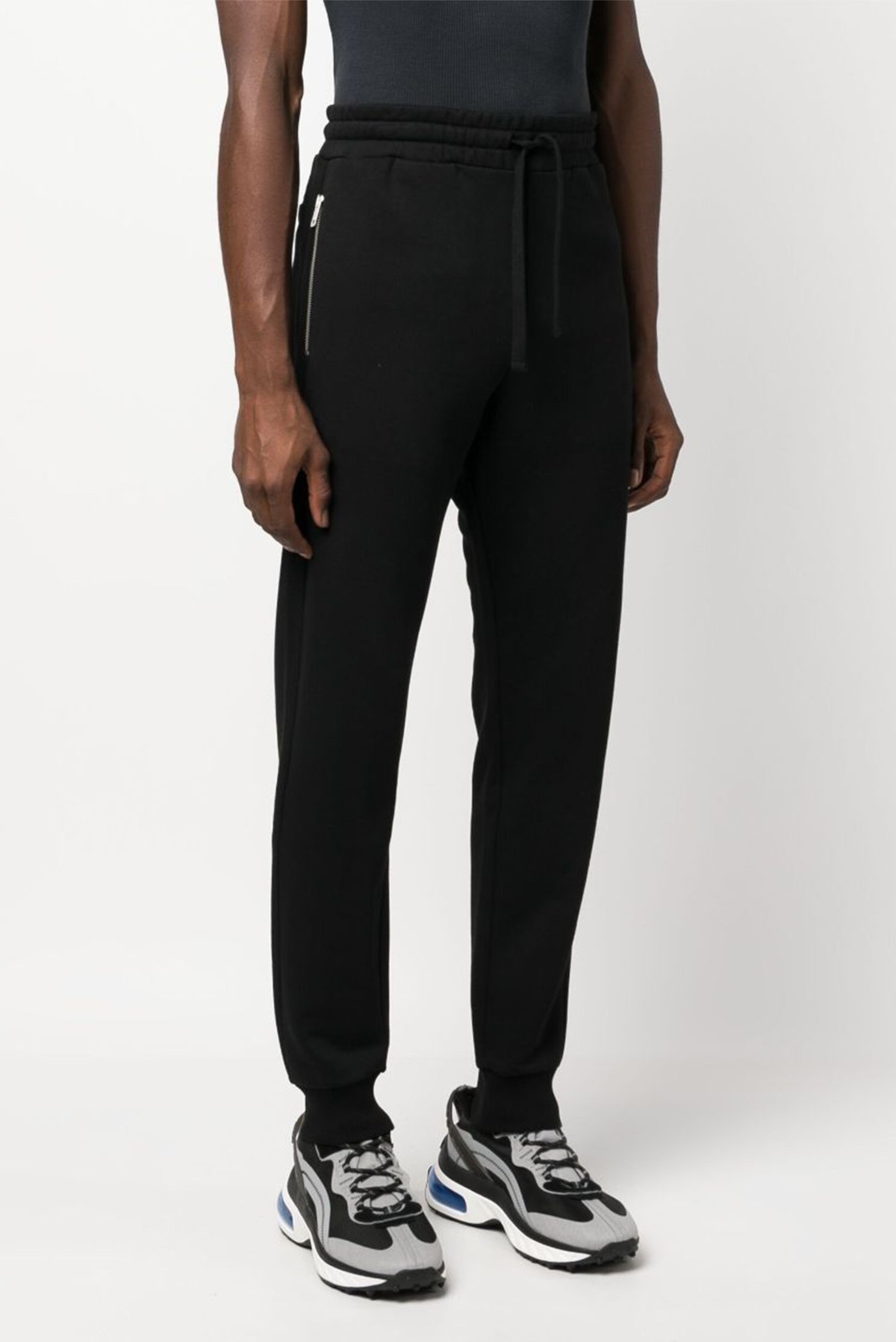 Мужские черные спортивные брюки P-TARY-DOVAL-ZIP-PJ TROUSERS 1