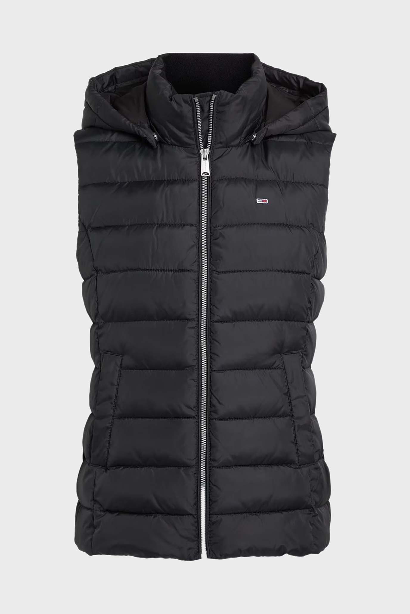 Женский черный жилет TJW BASIC HOODED VEST 1