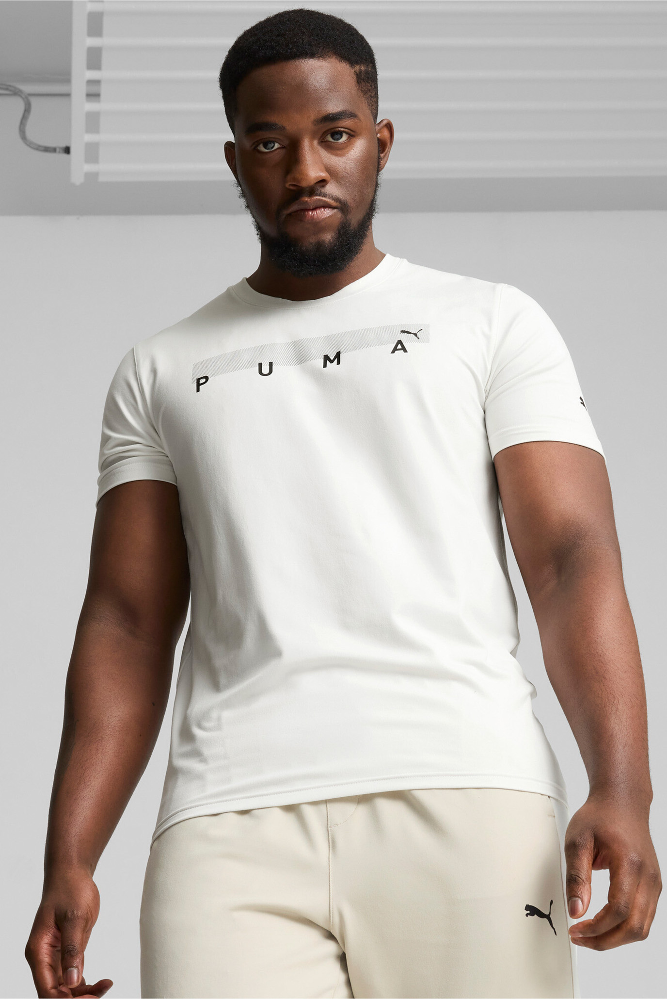 Чоловіча біла футболка PUMA FIT CLOUDSPUN Tee Men 1