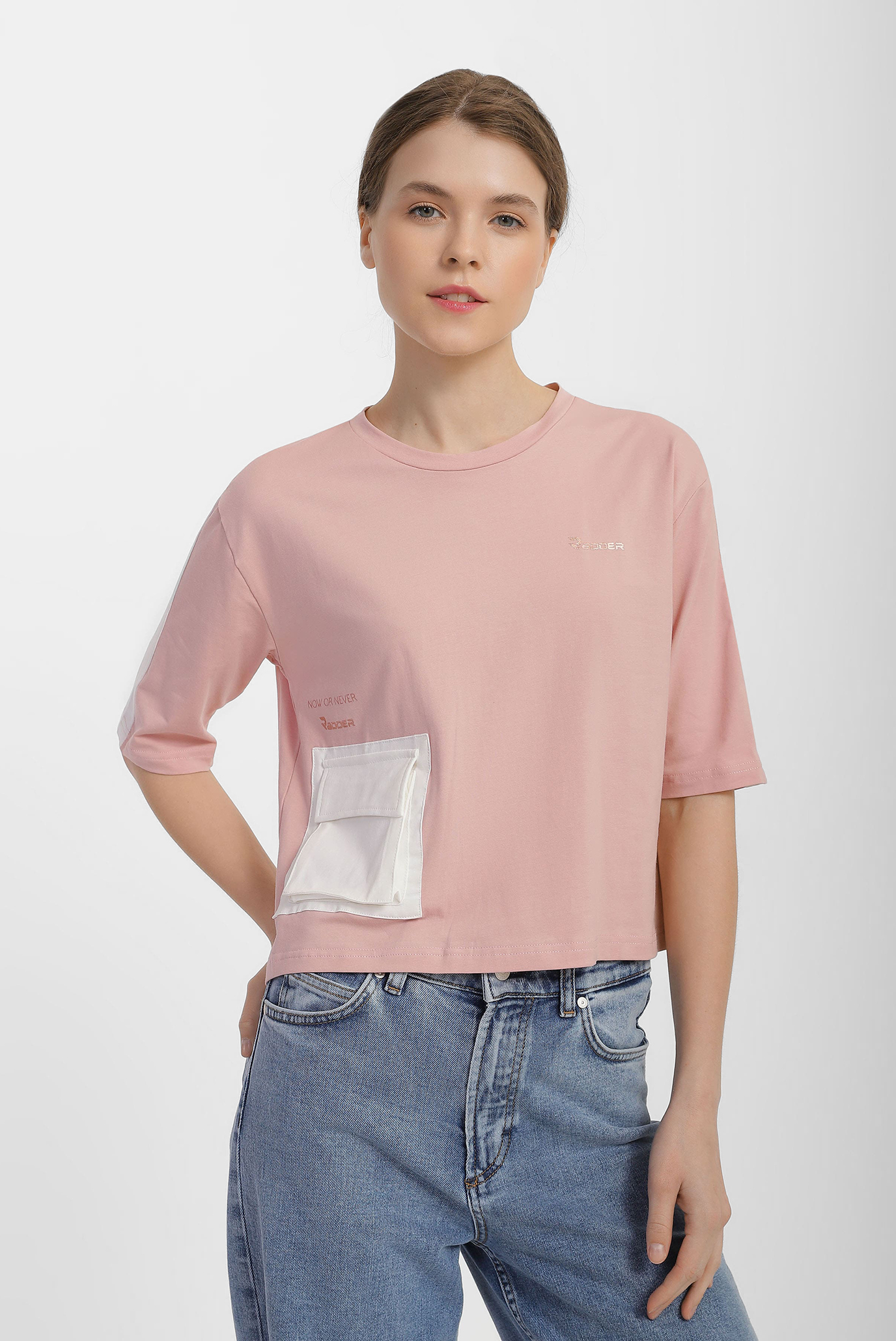 Женская розовая футболка Bravo 1