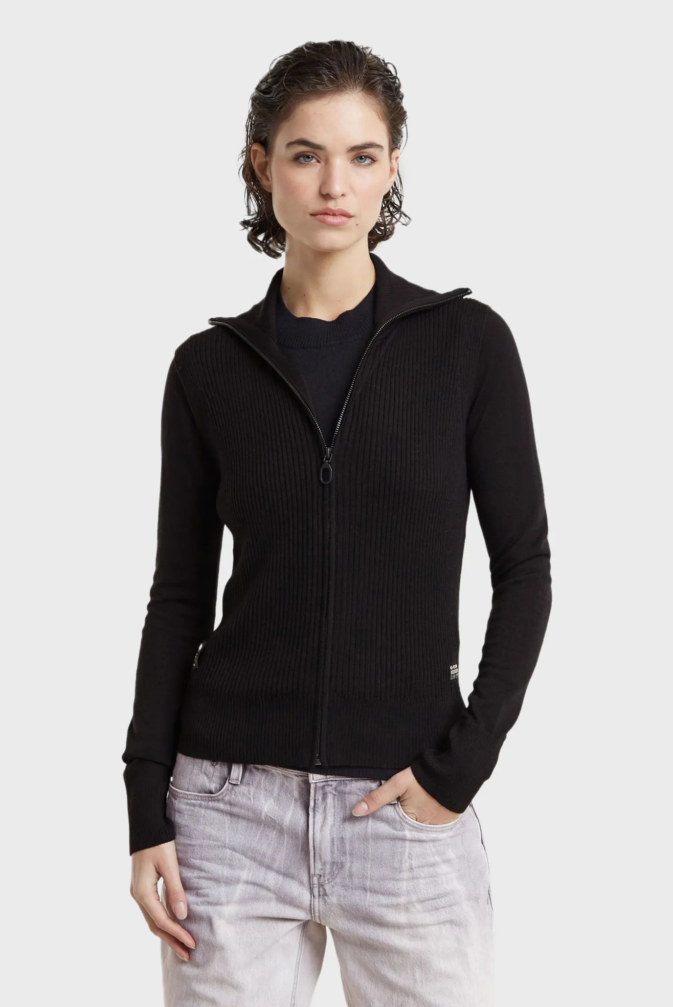 Женский черный шерстяной кардиган Черный XS G-Star RAW D25214,D847