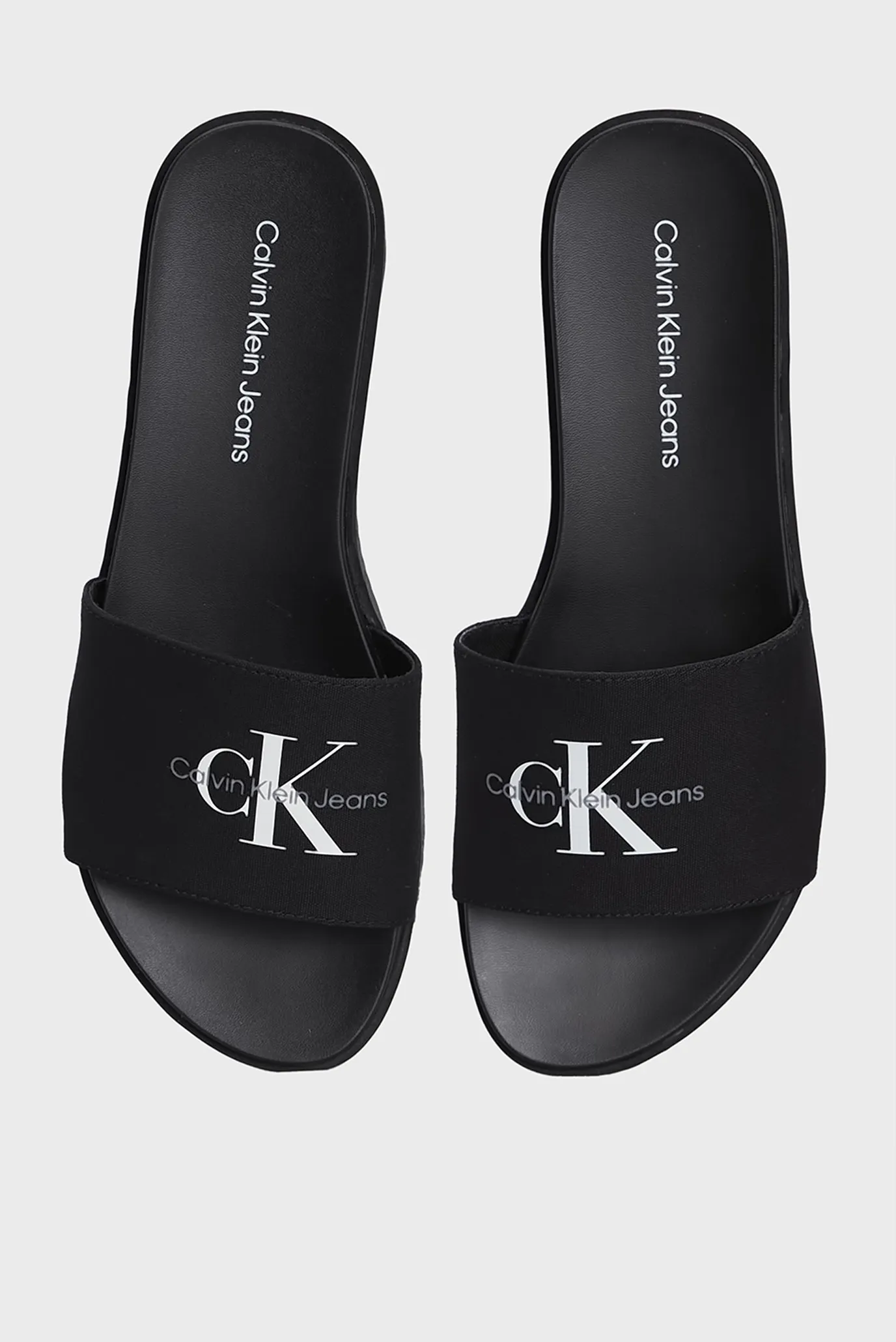 Женские черные слайдеры FLATFORM SANDAL MONOGRAM 4