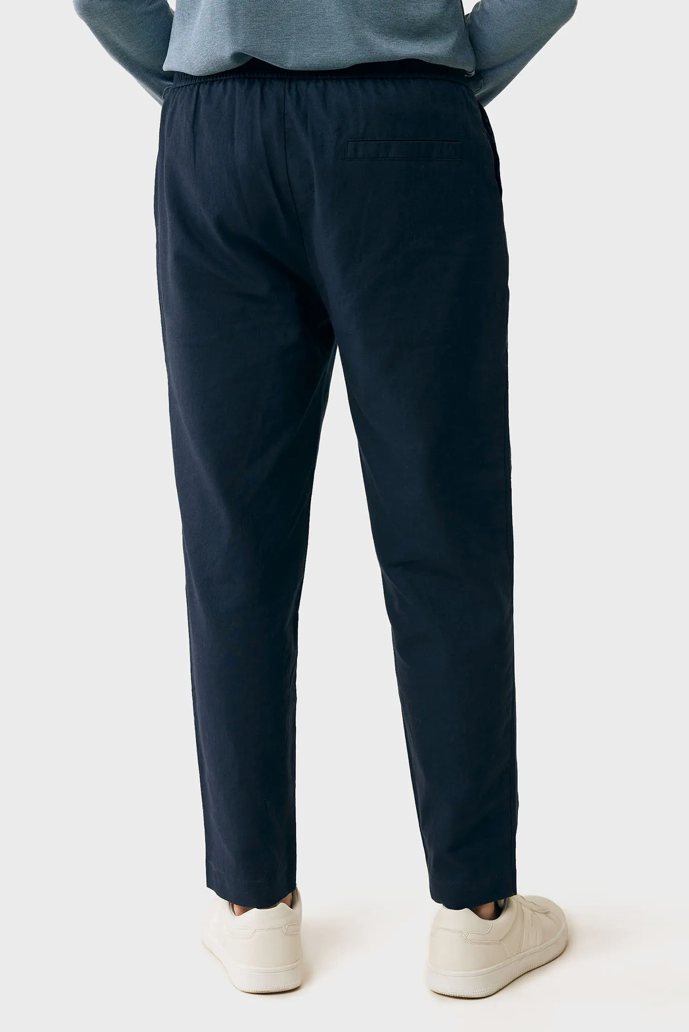 Чоловічі темно-сині лляні брюки ETHAN Basic linen pants 3