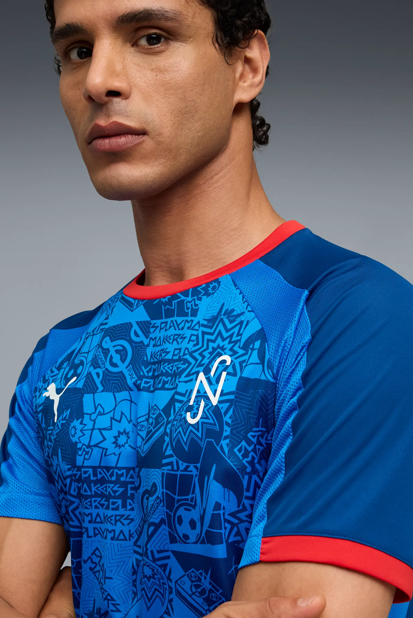 Чоловіча синя футболка з візерунком Neymar Jr Playmaker Football Jersey Men 4