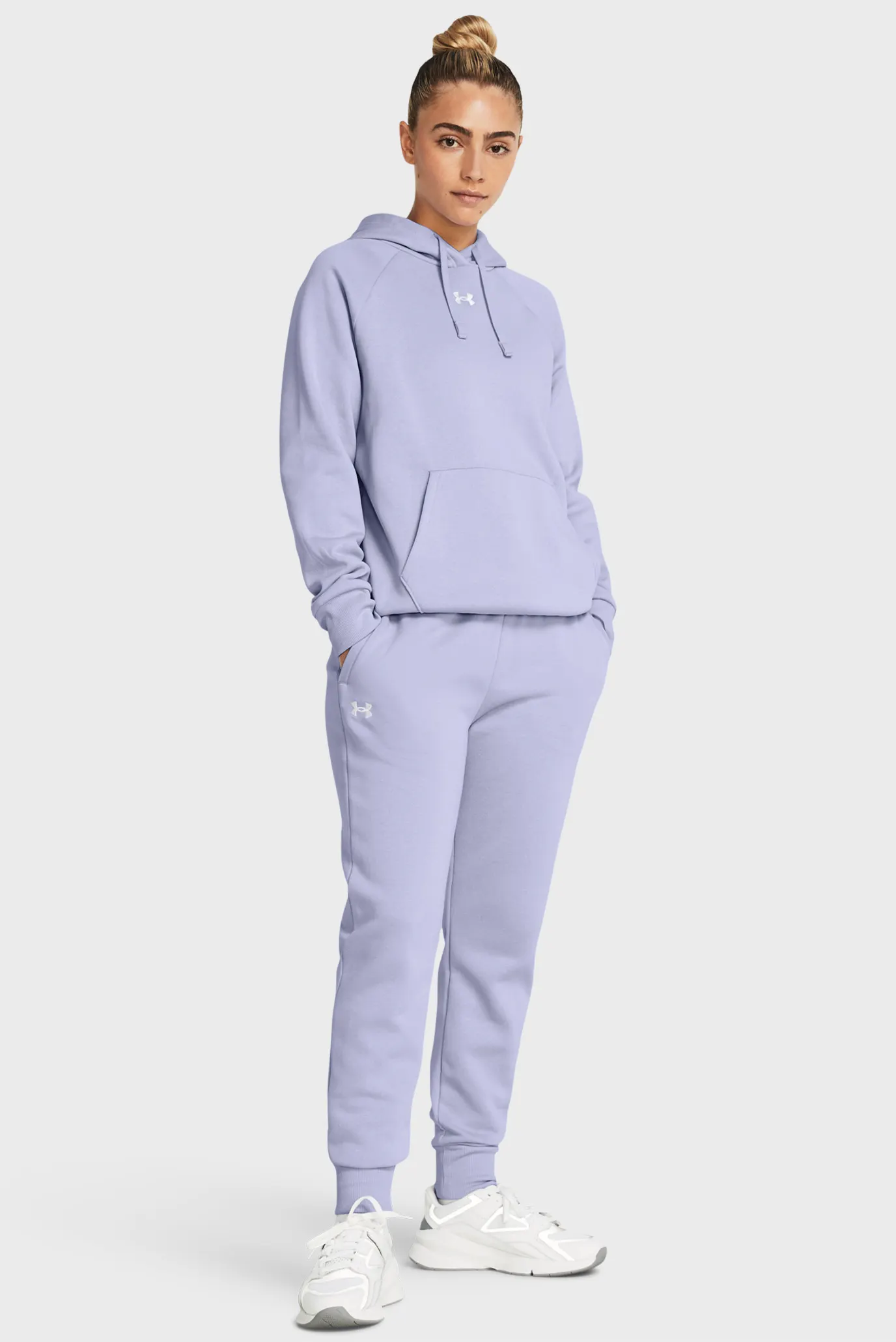 Женские сиреневые спортивные брюки UA Rival Fleece Jogger 2