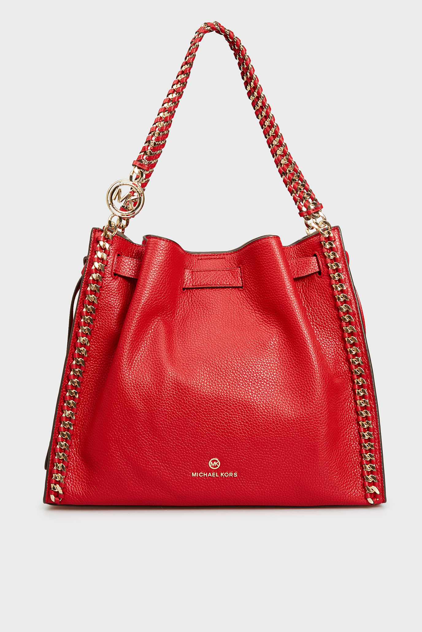 Женская красная кожаная сумка Mina 1