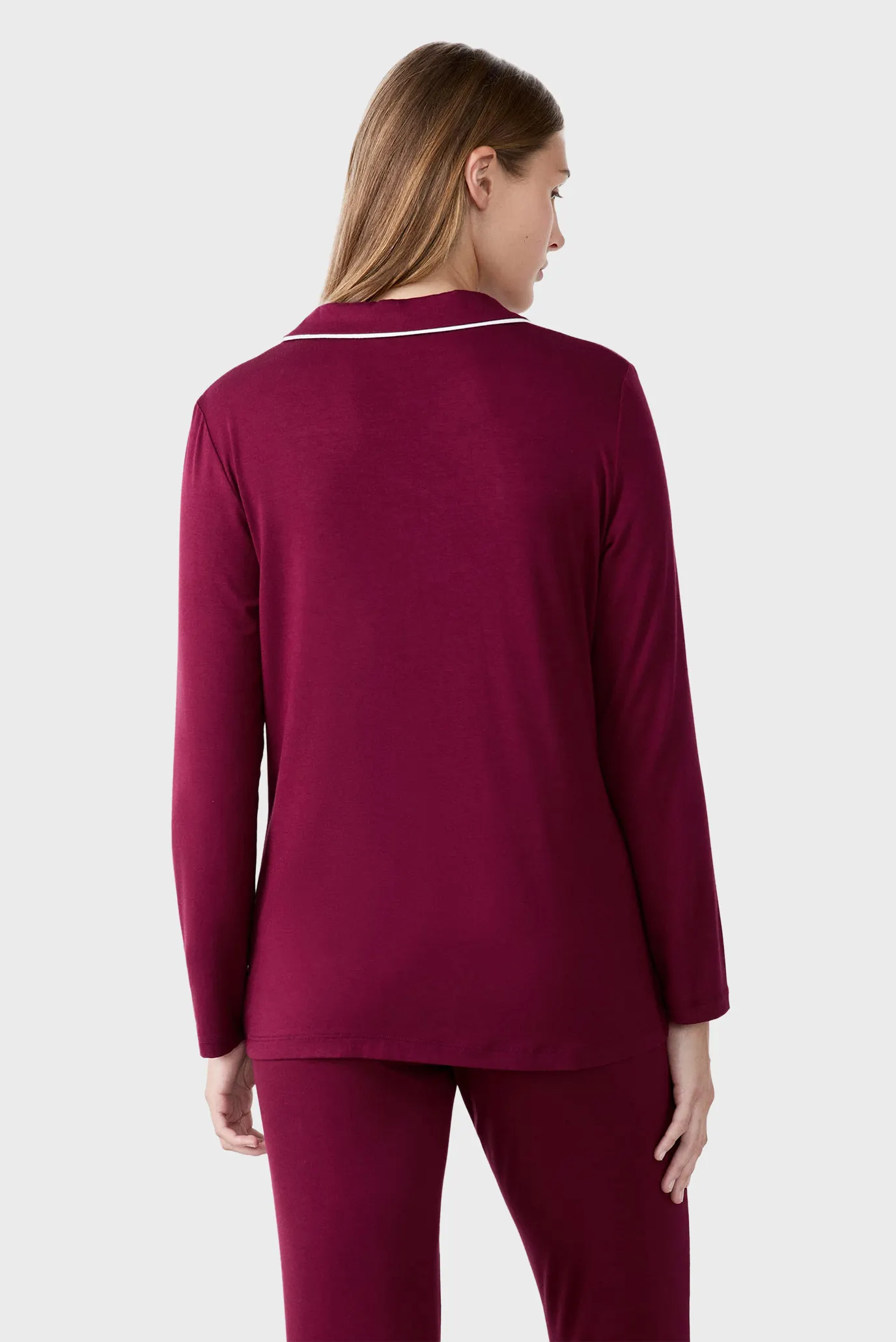 Жіноча бордова сорочка ALBANE 3