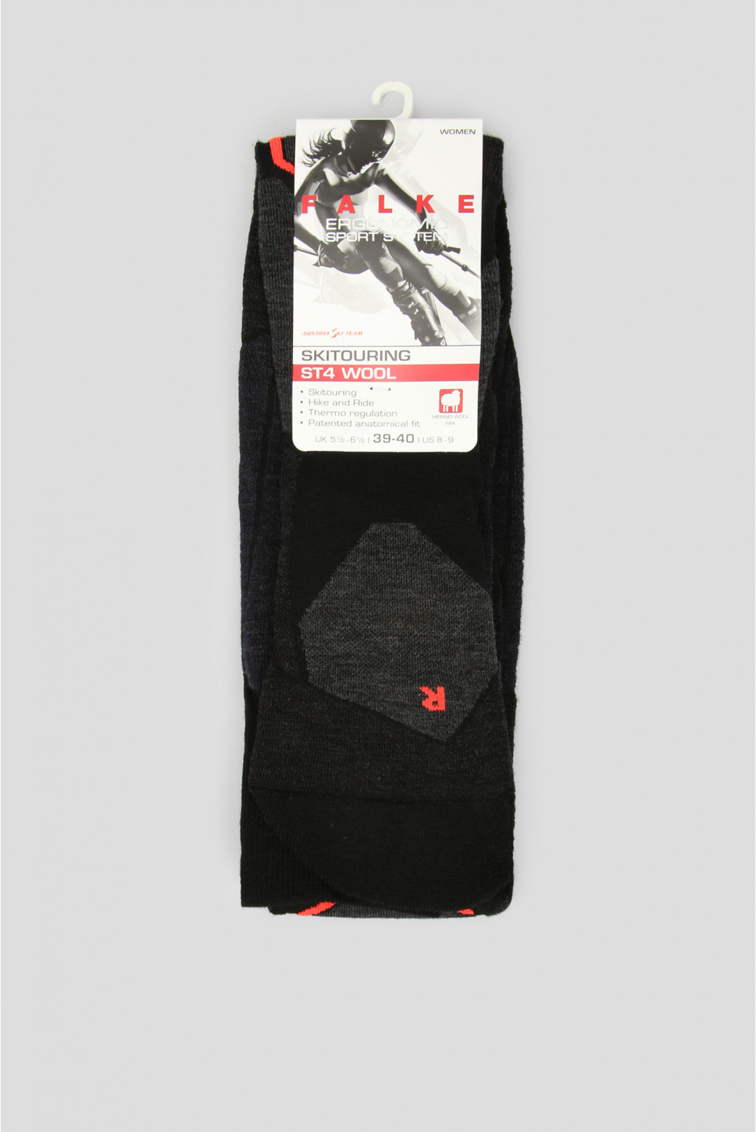Женские лыжные носки с узором ST4 WOOL 1