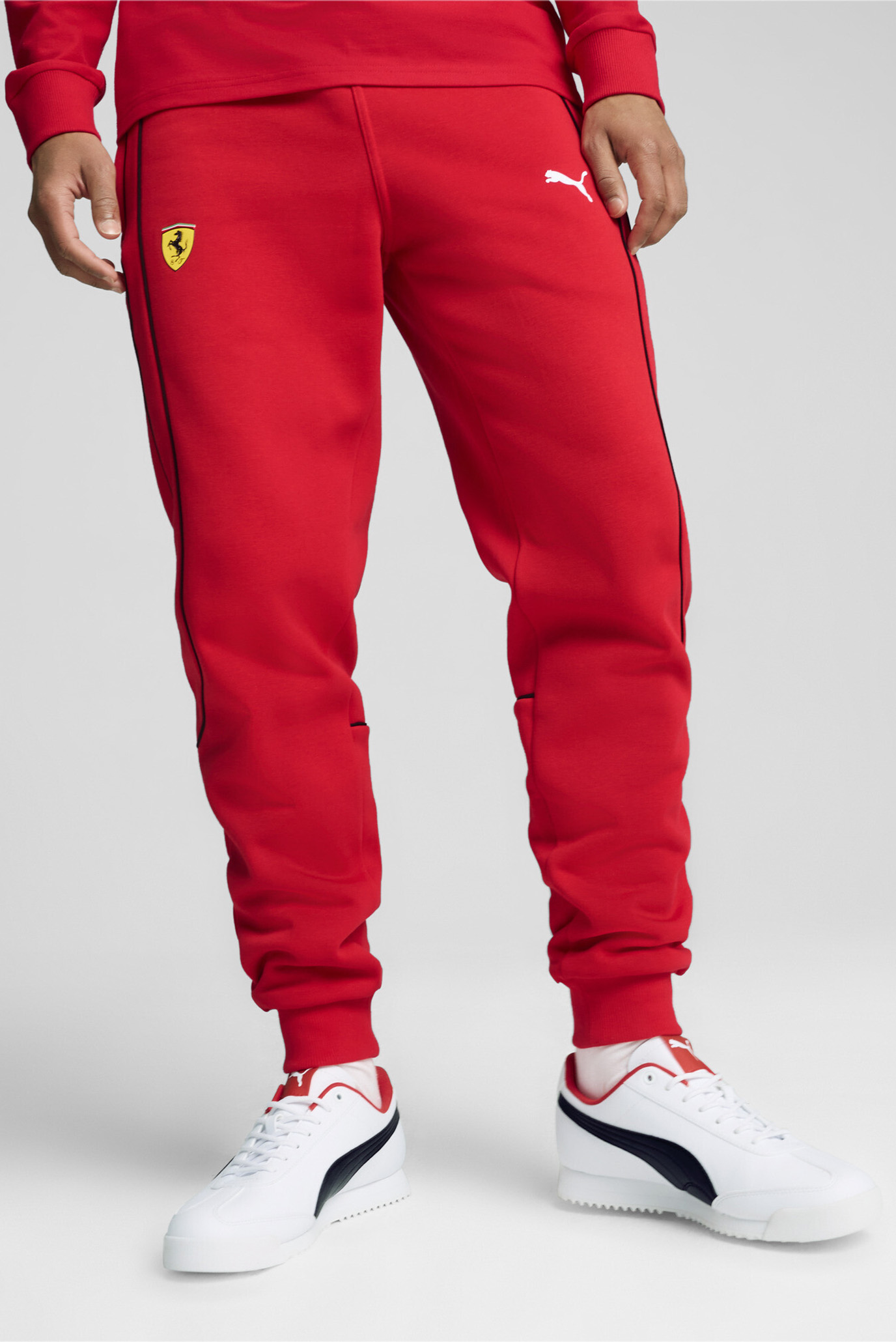 Чоловічі червоні спортивні штани Scuderia Ferrari Race Pants Men 1