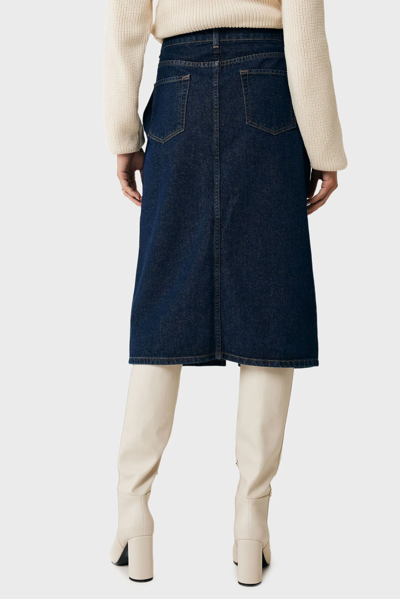 Жіноча темно-синя джинсова спідниця OLGA Mexx TU0535036W