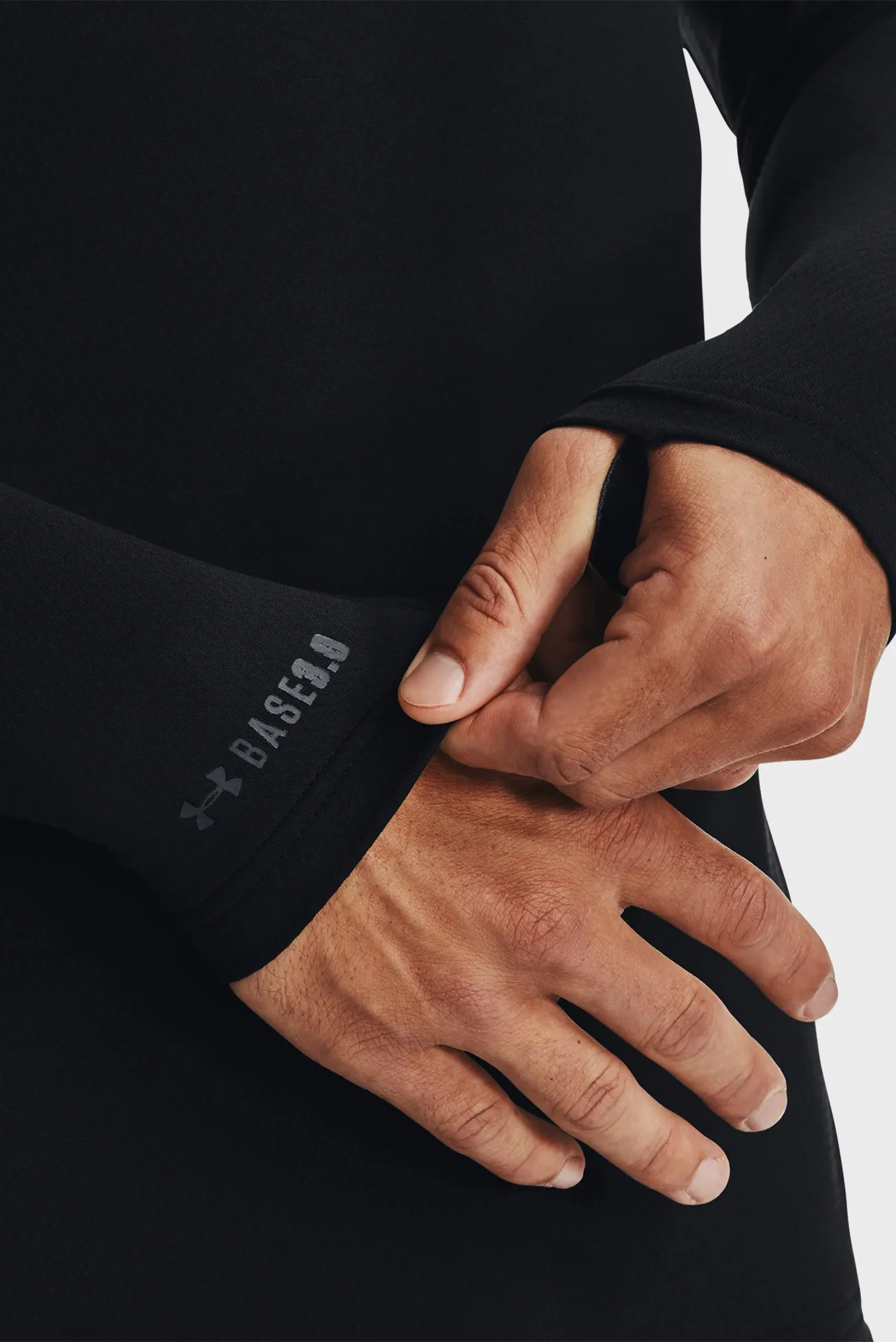 Чоловічий чорний термореглан Packaged Base 3.0 Crew 4