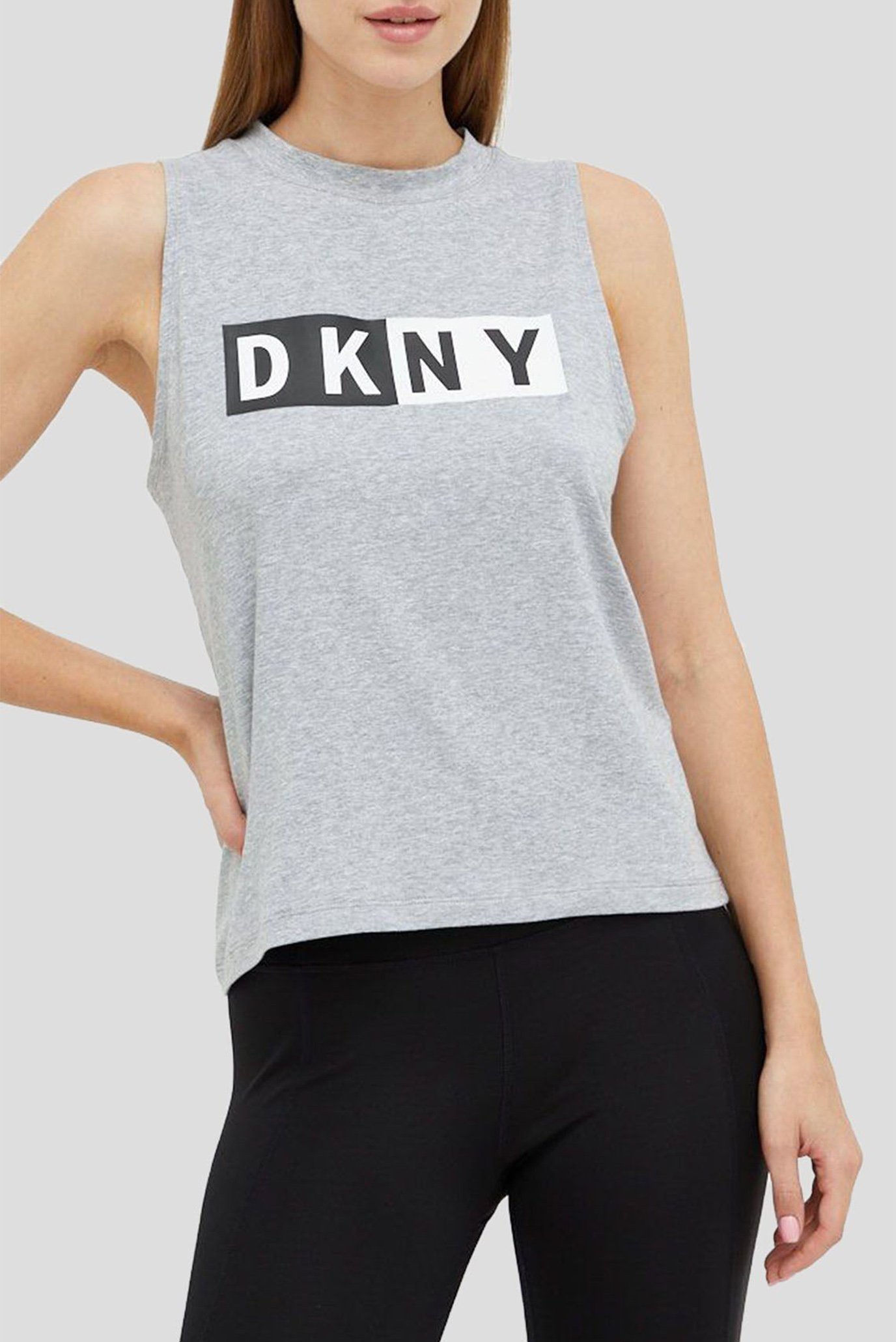 Женская серая майка Серый L DKNY DP8T5892 Женская серая майка Серый L DKNY DP8T5892