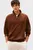 Чоловіча коричнева кофта HALF ZIP
