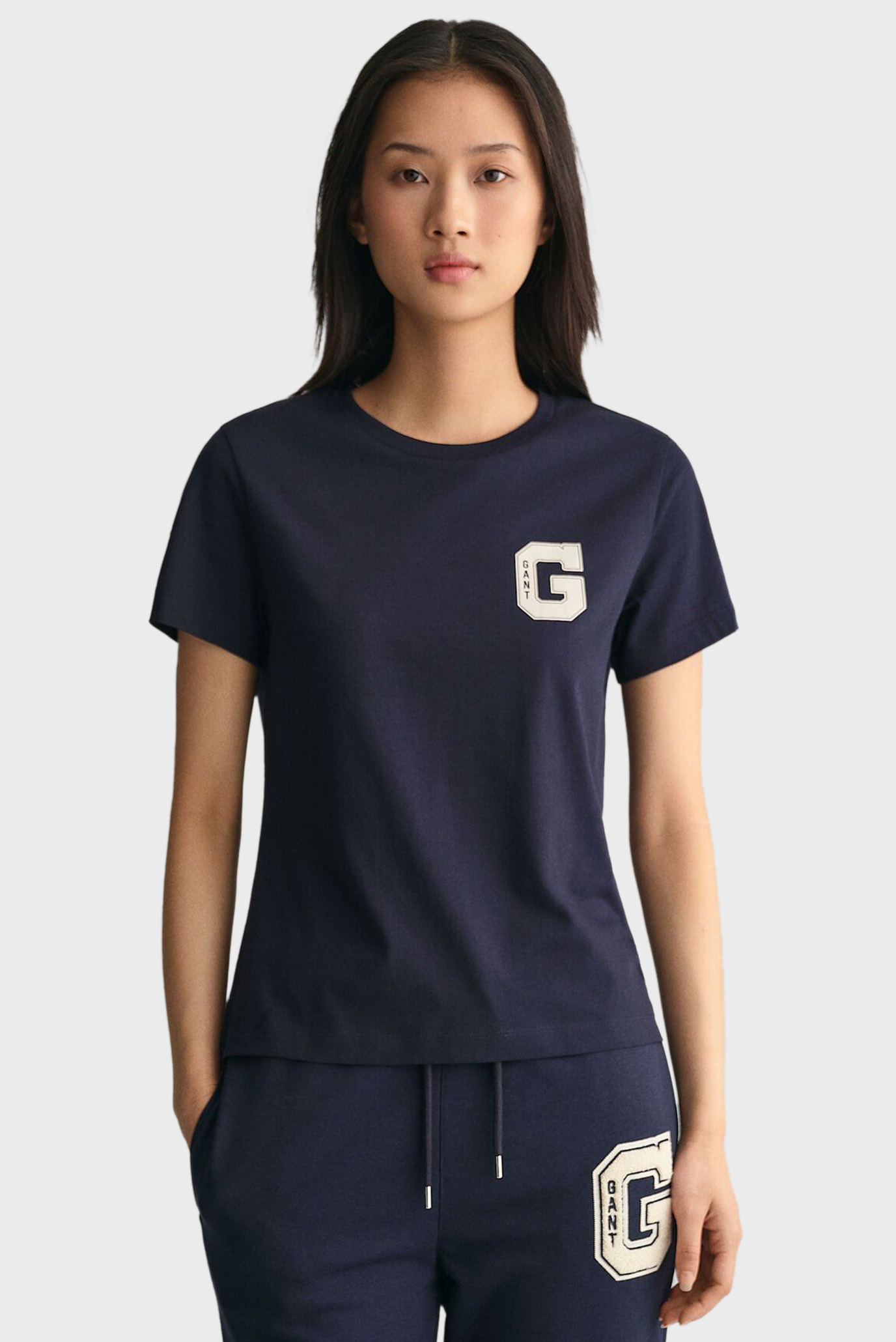 Жіноча темно-синя футболка REG G SS C-NECK 1