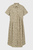 Женское бежевое платье с узором