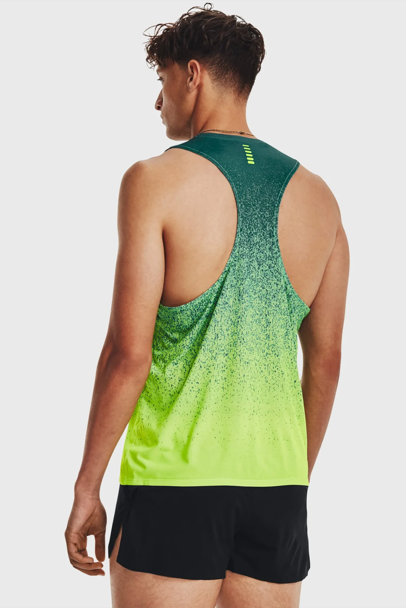 Мужская зеленая майка UA RUSH CICADA SINGLET 2