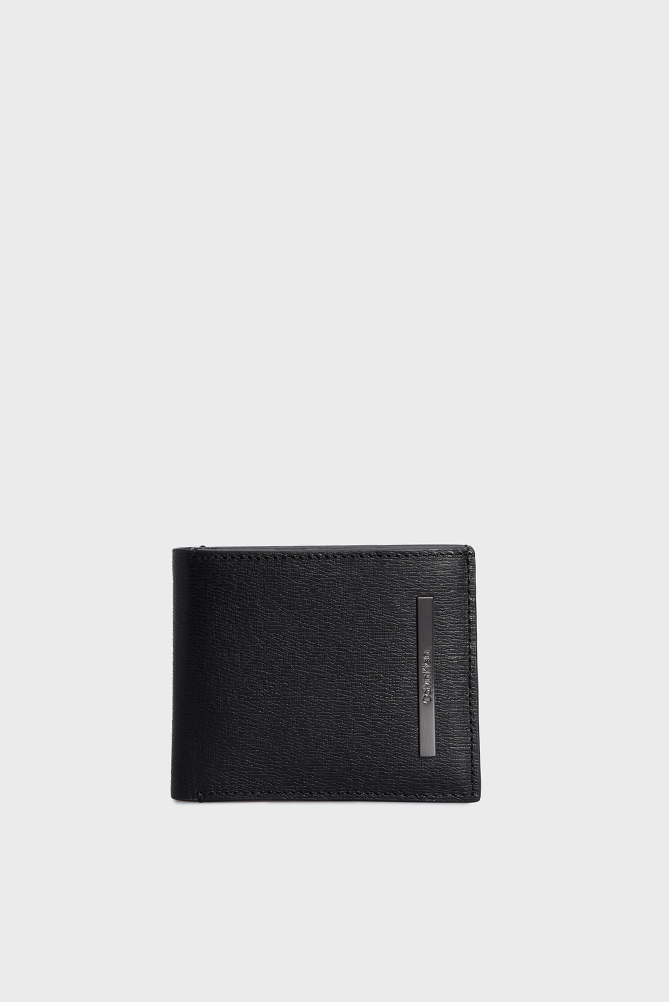 Чоловічий чорний шкіряний гаманець MODERN METAL BIFOLD 5CC W/COIN 1