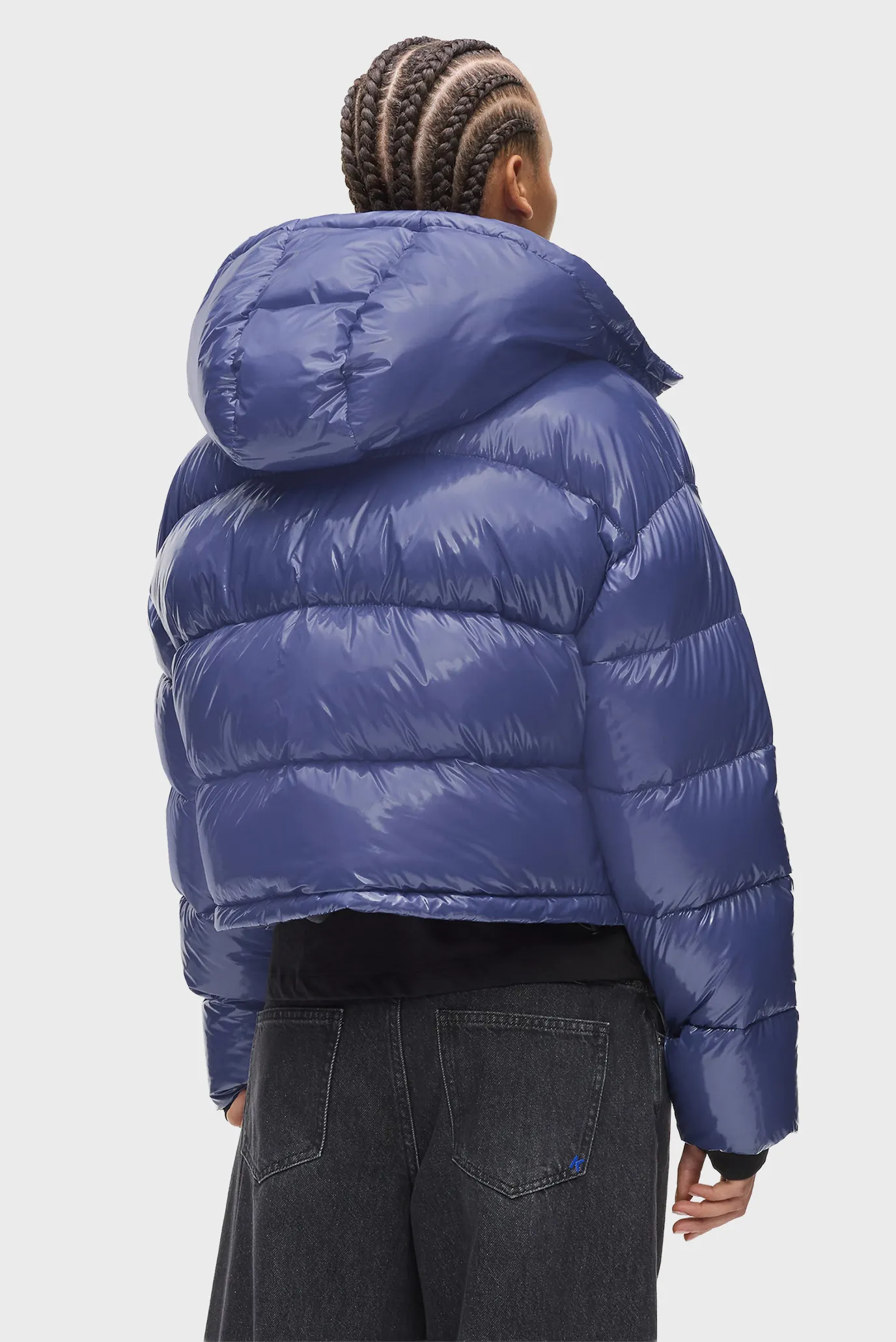 Жіноча синя куртка boxy 3