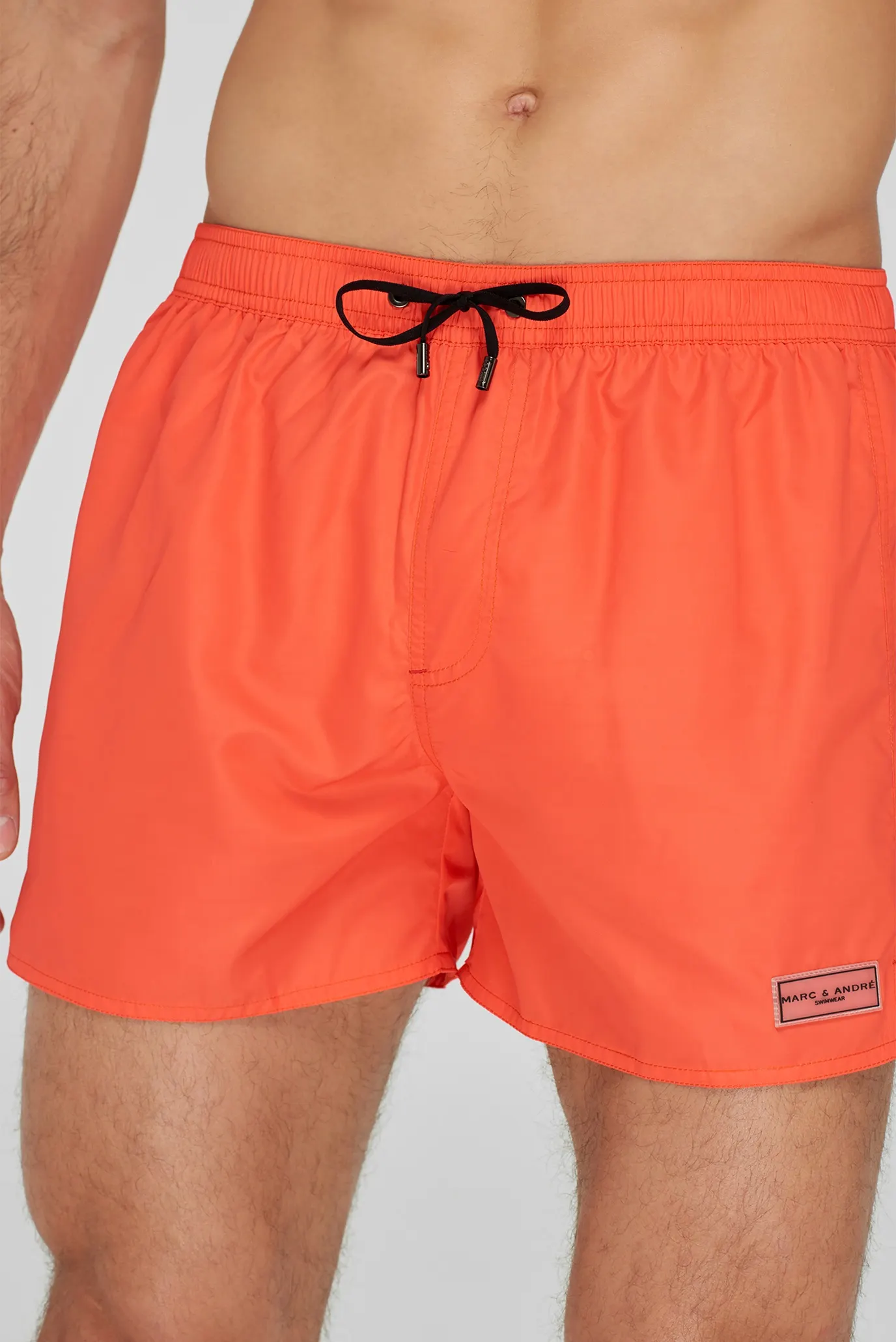 Мужские оранжевые плавательные шорты 4