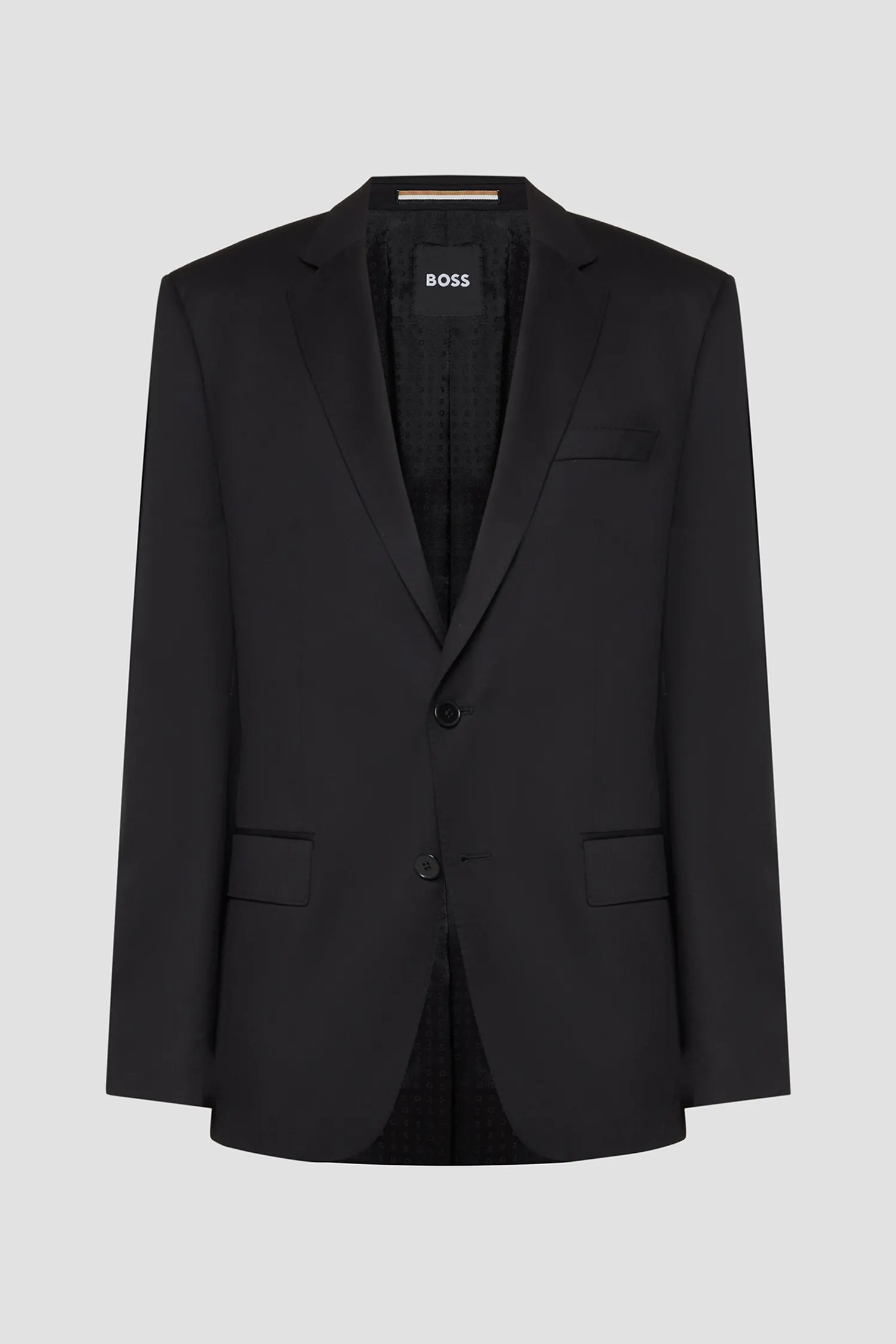 Чоловічий чорний вовняний костюм (піджак, брюки) 2