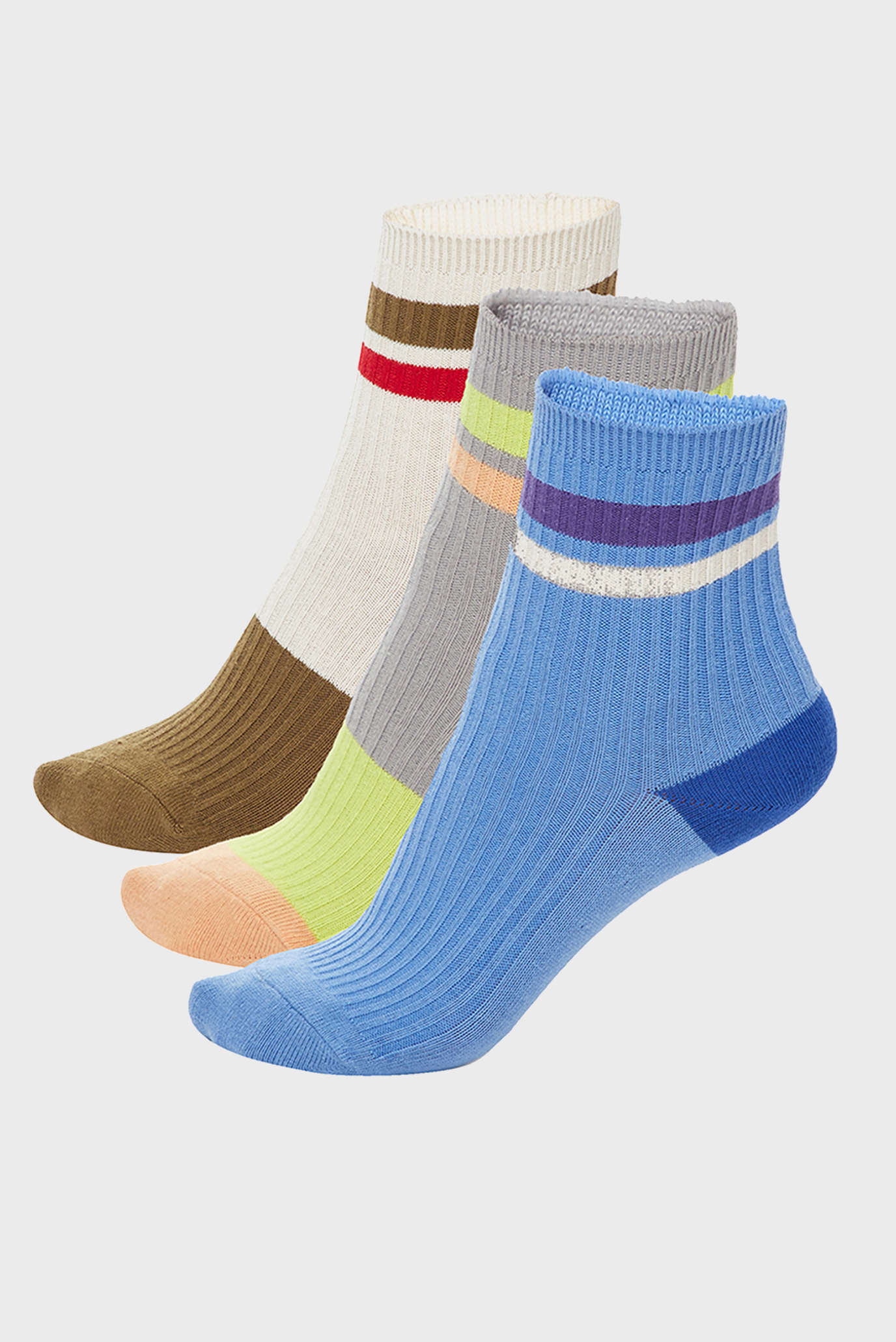 Дитячі шкарпетки Kids Midcalf Colorblock (3 пари) 1