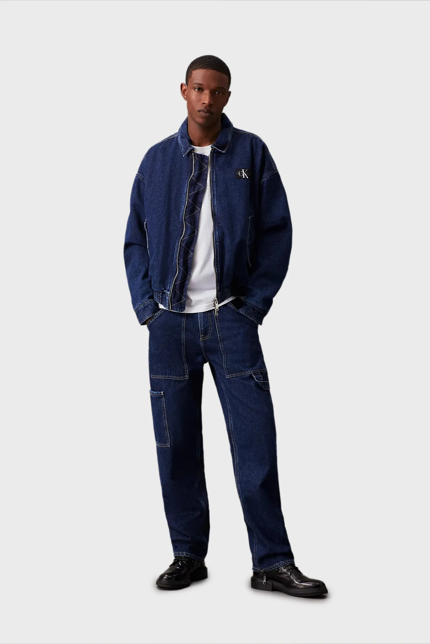 Чоловіча темно-синя джинсова куртка DENIM BOMBER 2