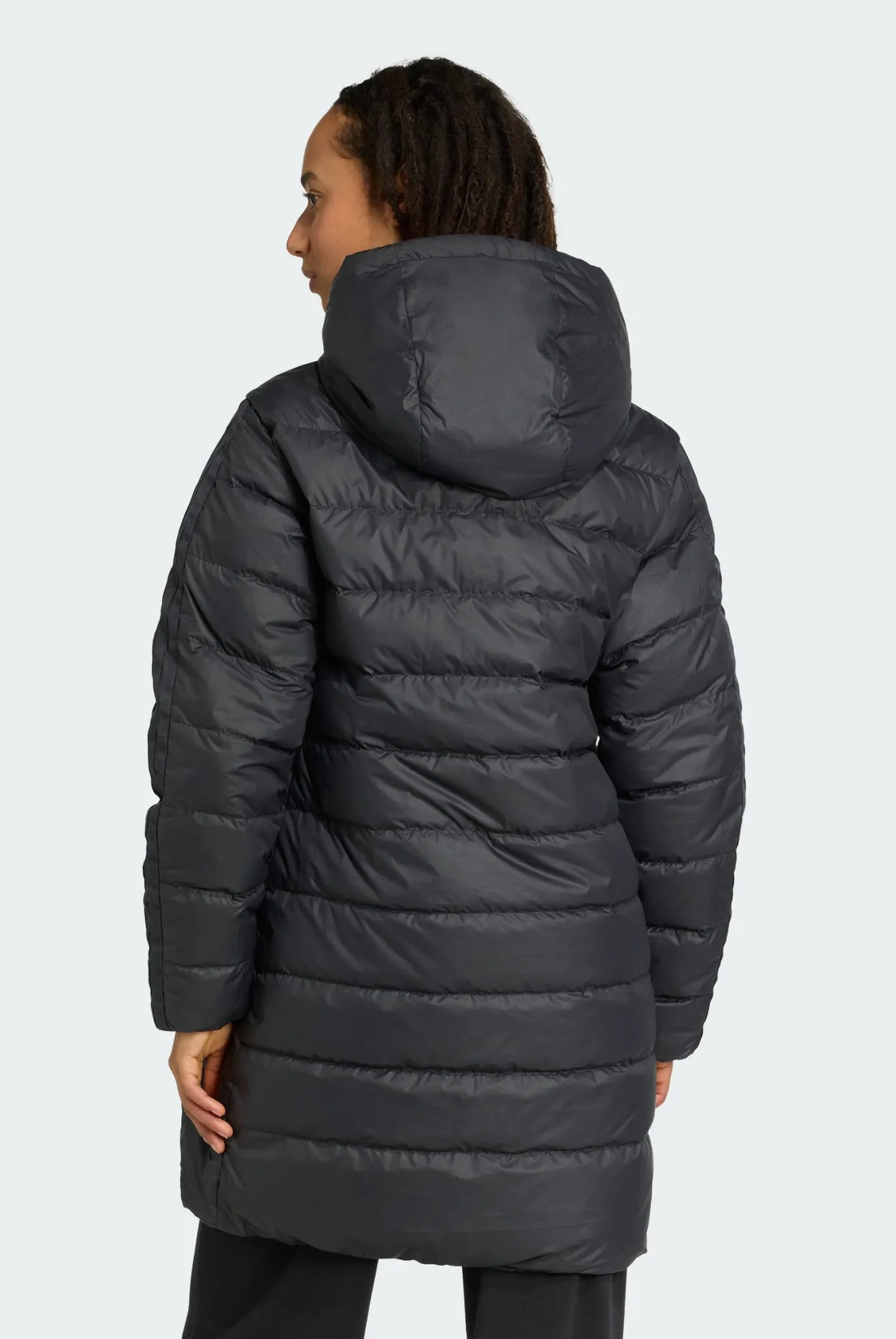 Женский черный пуховик Essentials CLIMAWARM 3-Stripes 3