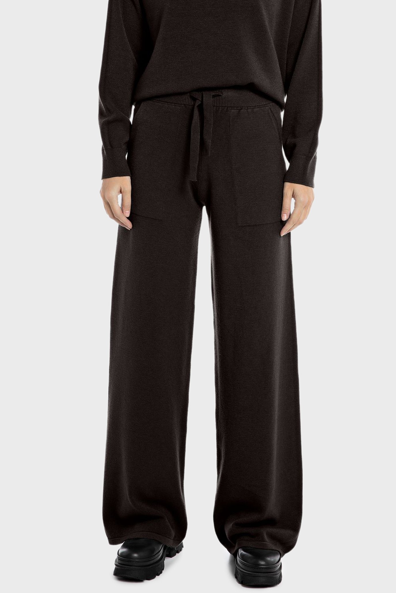 Жіночі темно-коричневі брюки 1