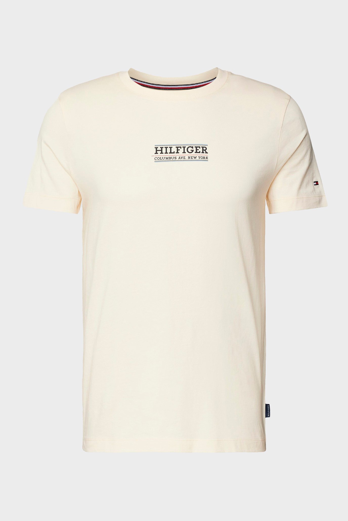 Чоловіча бежева футболка SMALL HILFIGER TEE 1