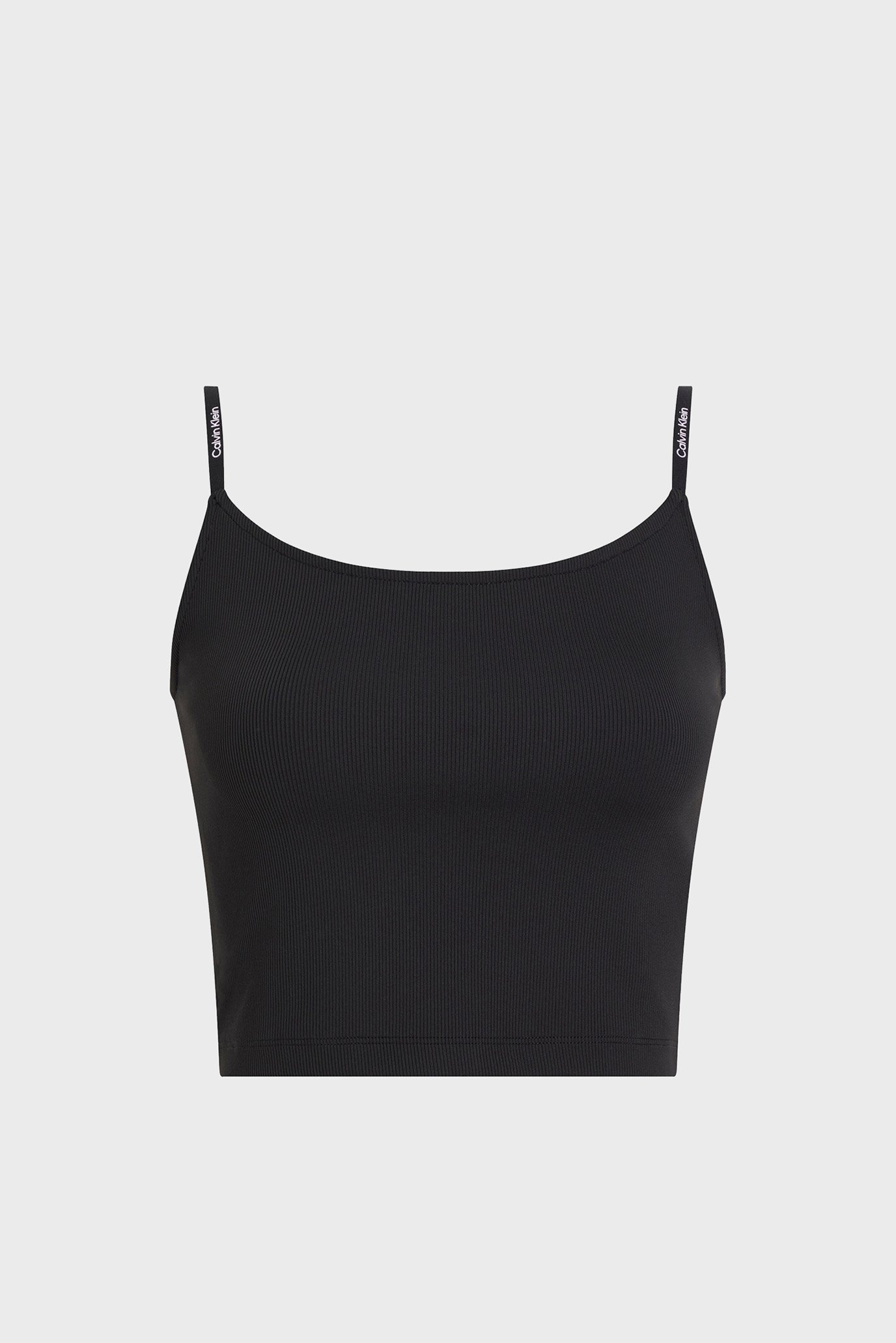 Женский черный топ LOGO ELASTIC STRAPPY TOP 1