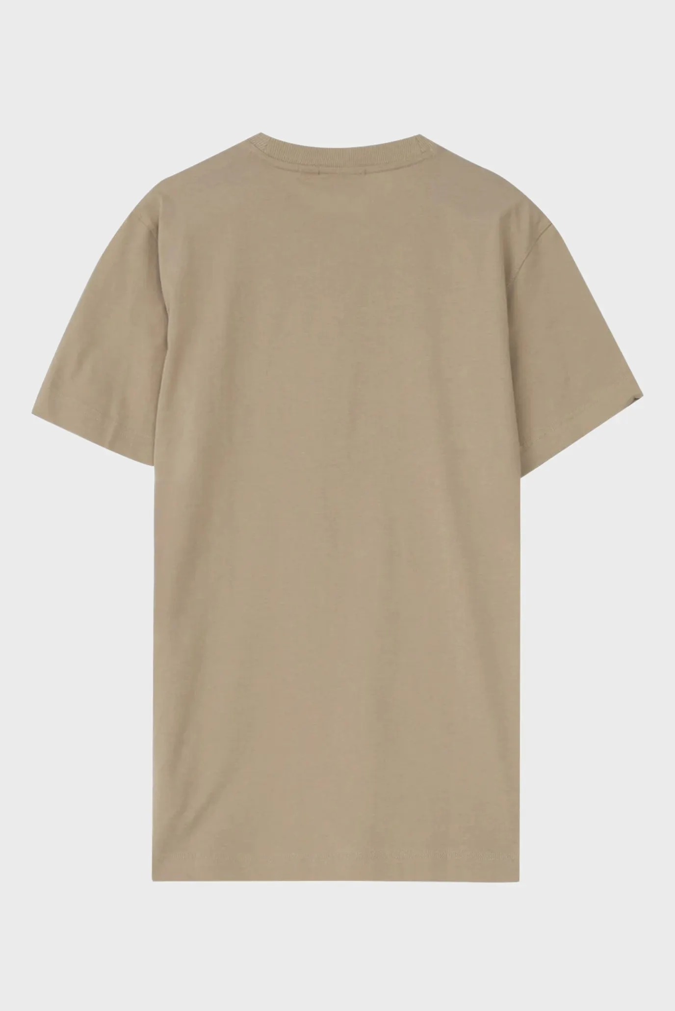 Мужская бежевая футболка WOVEN LABEL REGULAR 2