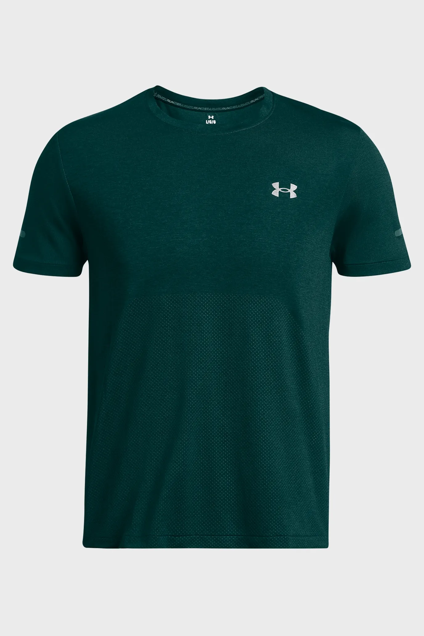 Мужская зеленая футболка UA SEAMLESS STRIDE SS 4