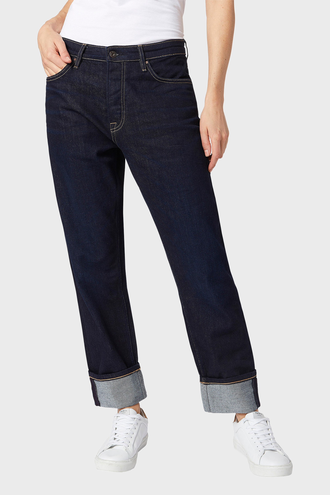 Женские темно-синие джинсы BRIGADE Синий 26-34 Pepe Jeans PL203610AA4R Женские темно-синие джинсы BRIGADE Синий 26-34 Pepe Jeans PL203610AA4R
