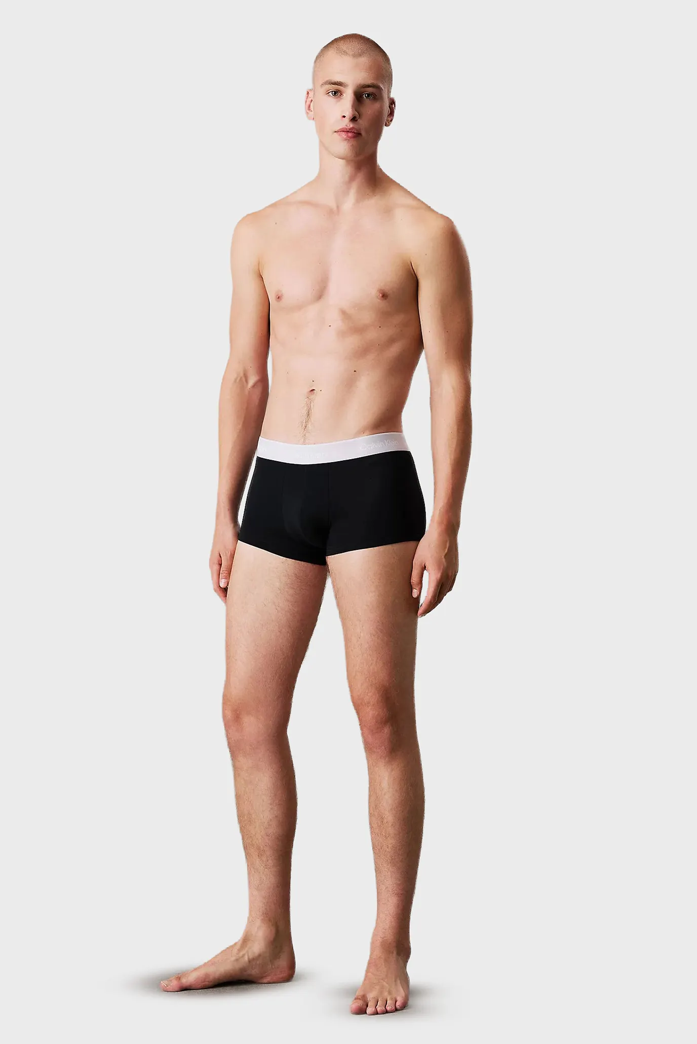 Мужские черные боксеры (3 шт) LOW RISE TRUNK 3