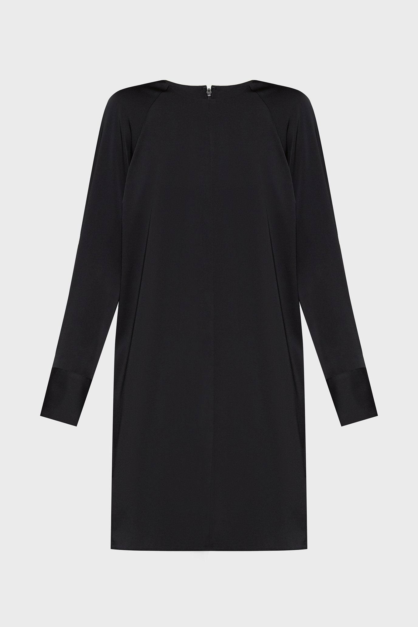 Жіноча чорна сукня SHINY SATIN LS MINI SHIFT 1