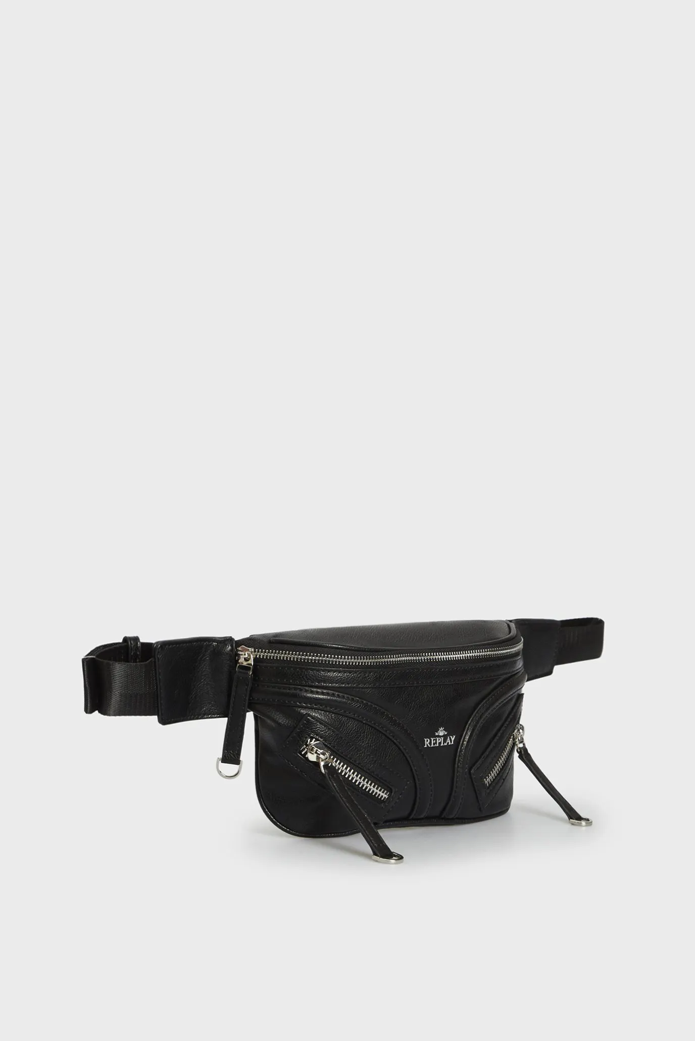 Жіноча чорна поясна сумка 3